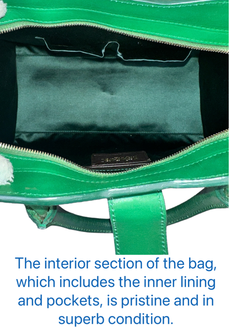 Preloved Saint Laurent YSL Full Grained Calfskin Leather Large Top Handle Satchel 00142024OPUL