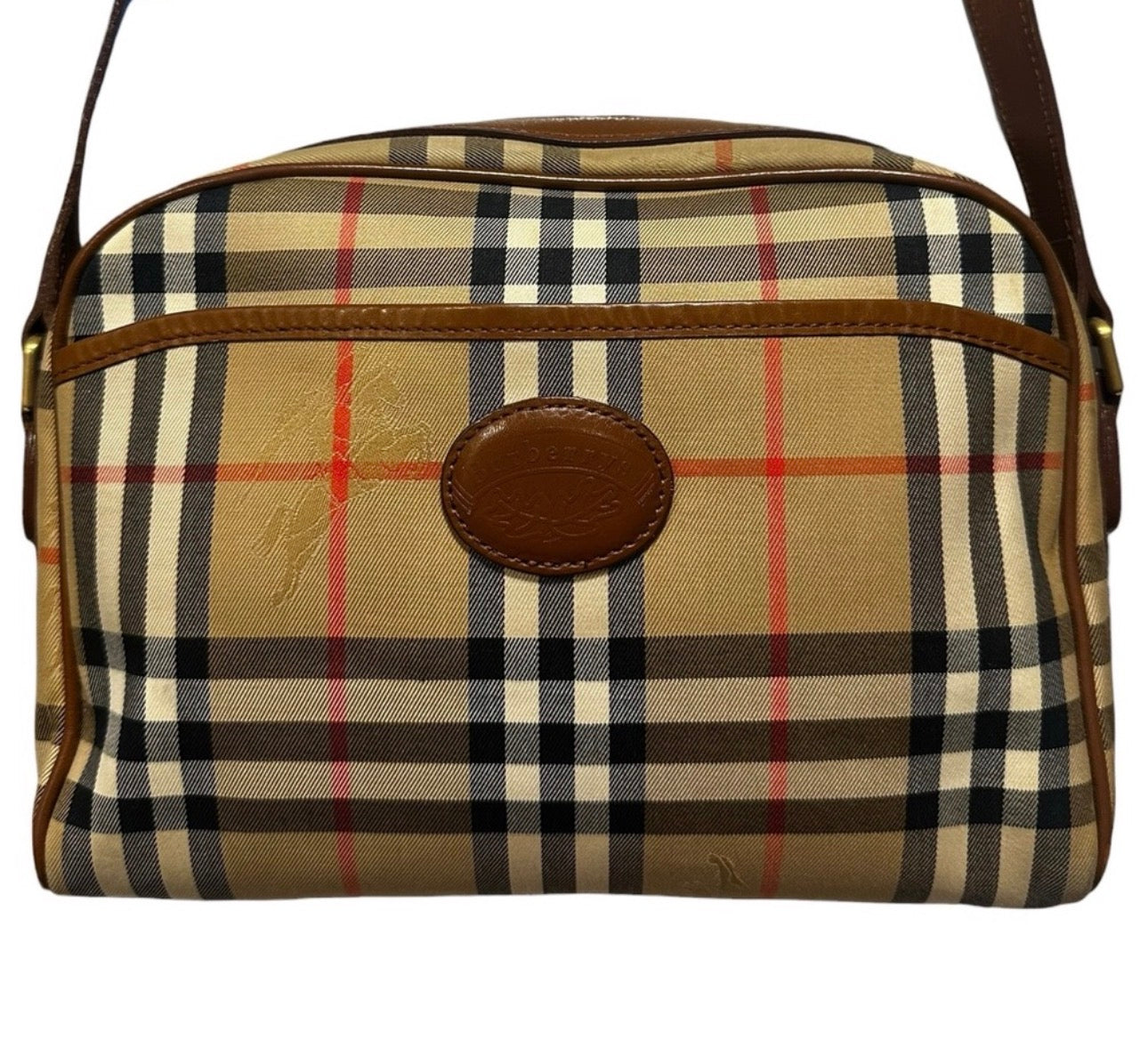 Preloved Burberry Nova Check Prorsum Camera Bag 00122026OPUL