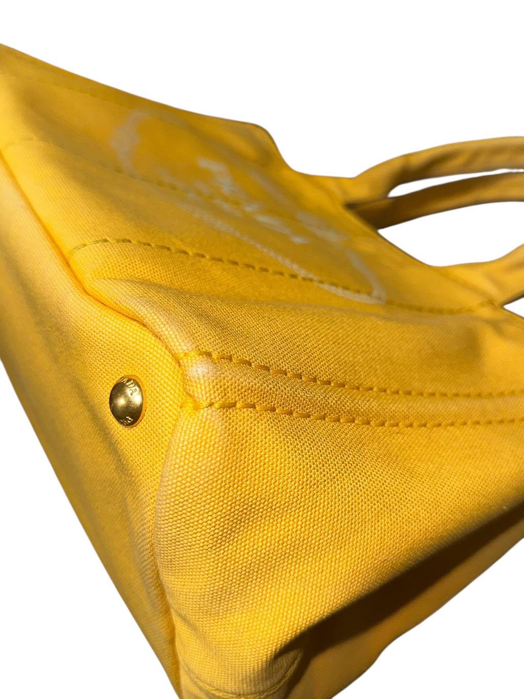 Prada Canapa Tote Ananas, (Med Size) 00152026OPUL