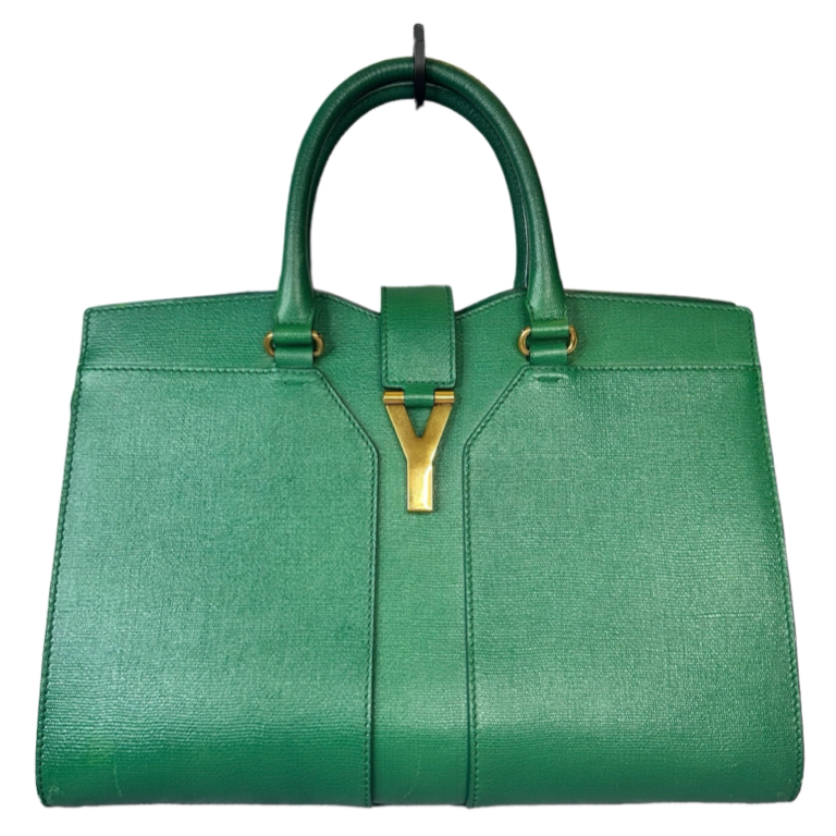 Preloved Saint Laurent YSL Full Grained Calfskin Leather Large Top Handle Satchel 00142024OPUL