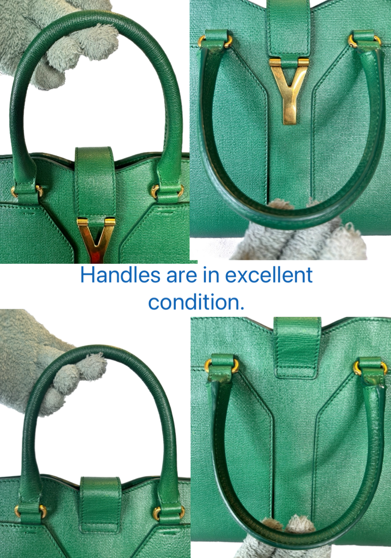 Preloved Saint Laurent YSL Full Grained Calfskin Leather Large Top Handle Satchel 00142024OPUL