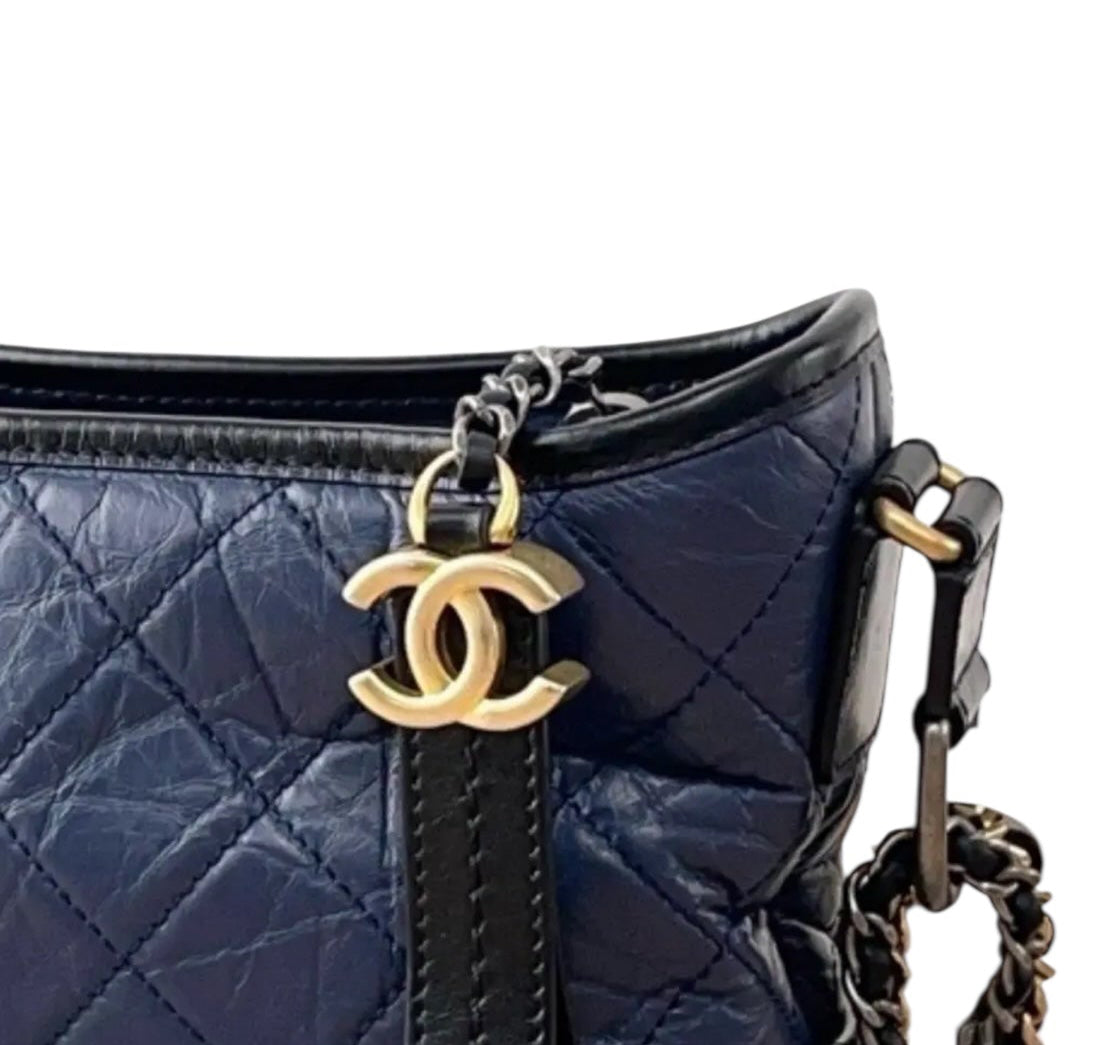 Preloved Chanel CC Gabrielle in Lambskin Leather Medium 00552025OPUL