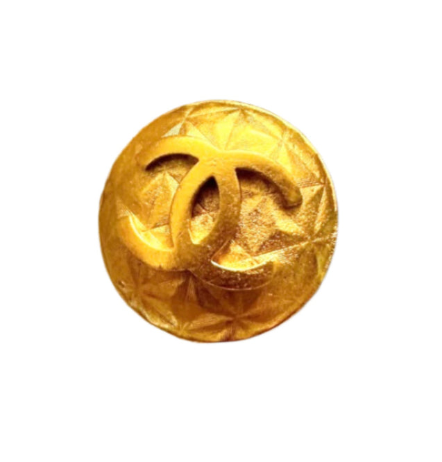 Preloved Chanel CC Coco Mark Round Earrings with Box 01672024OPUL