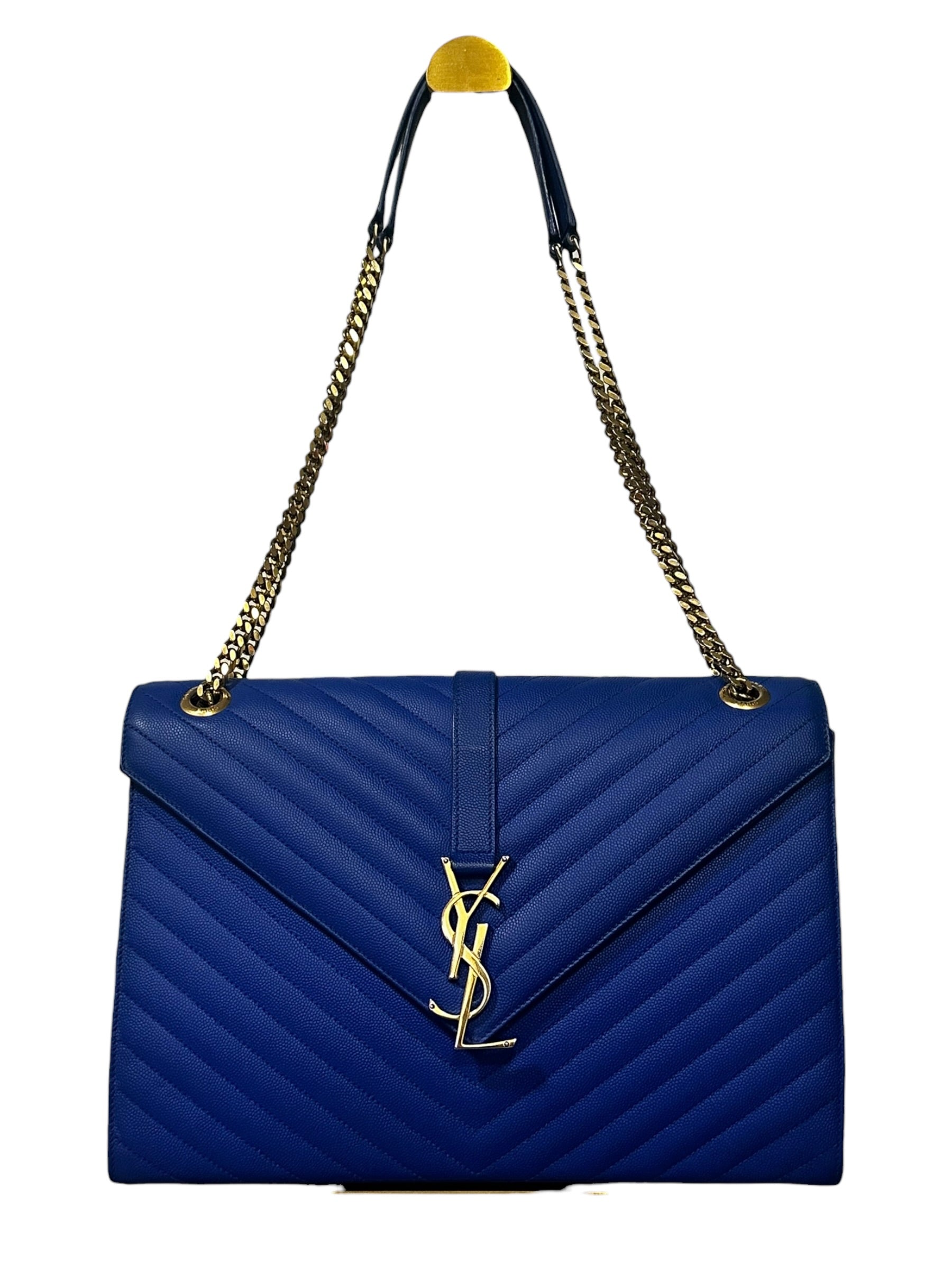 Preloved YSL Envelope Shoulder Bag, Large 00202026OPUL