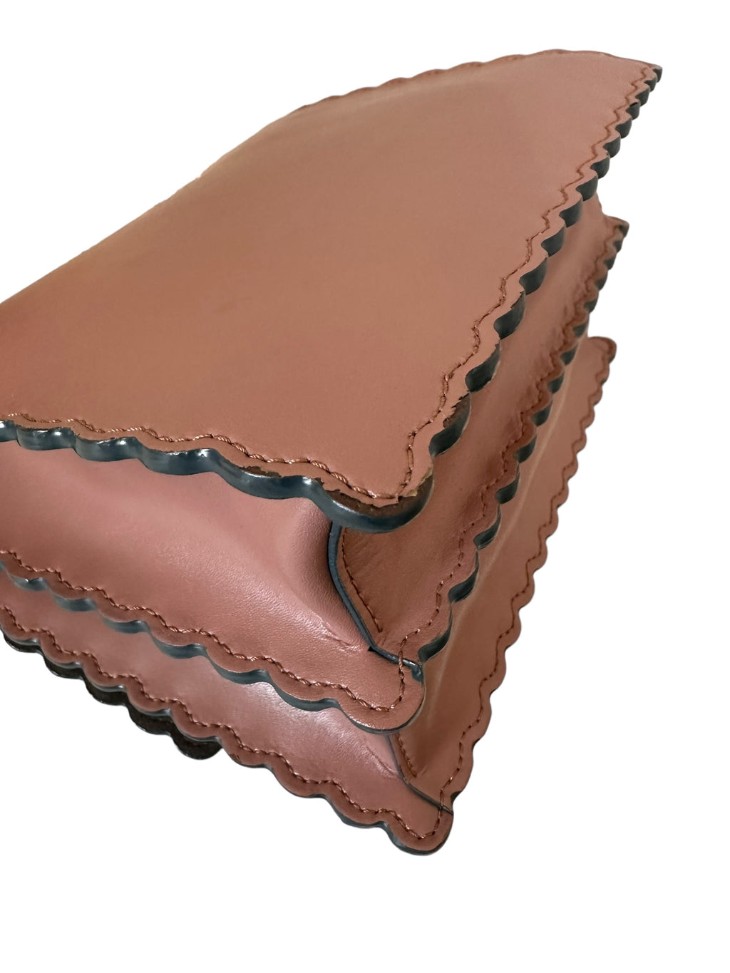 Preloved Fendi Vitello Liberty Scalloped Studded Small Kan 02352024OPUL