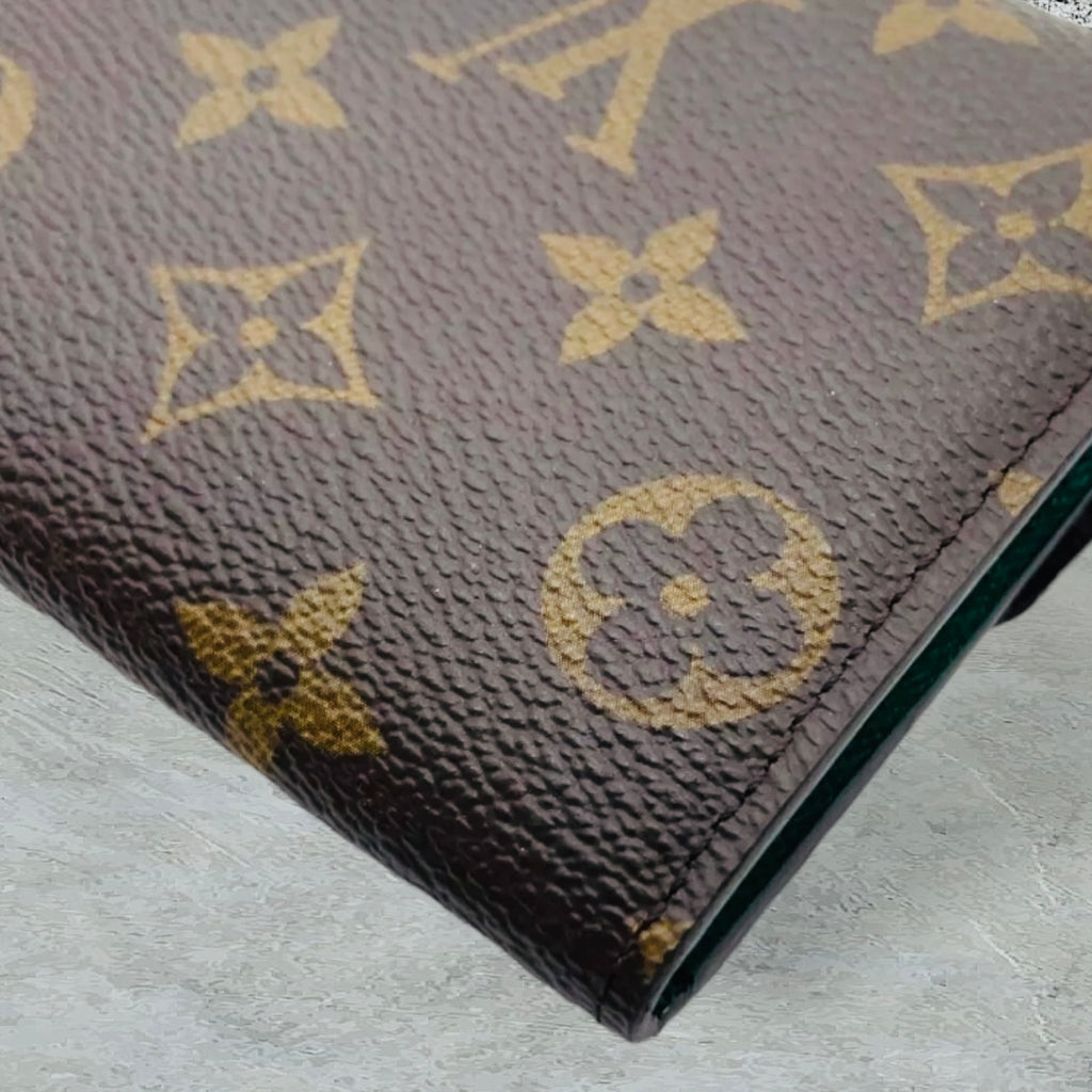 Preloved Louis Vuitton Monogram Portefeulle Emily Green with Box 01682024OPUL