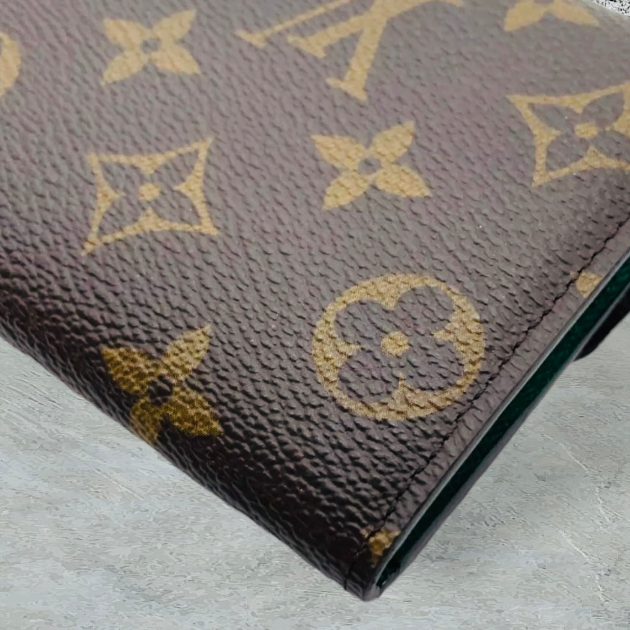 Preloved Louis Vuitton Monogram Portefeulle Emily Green with Box 01682024OPUL