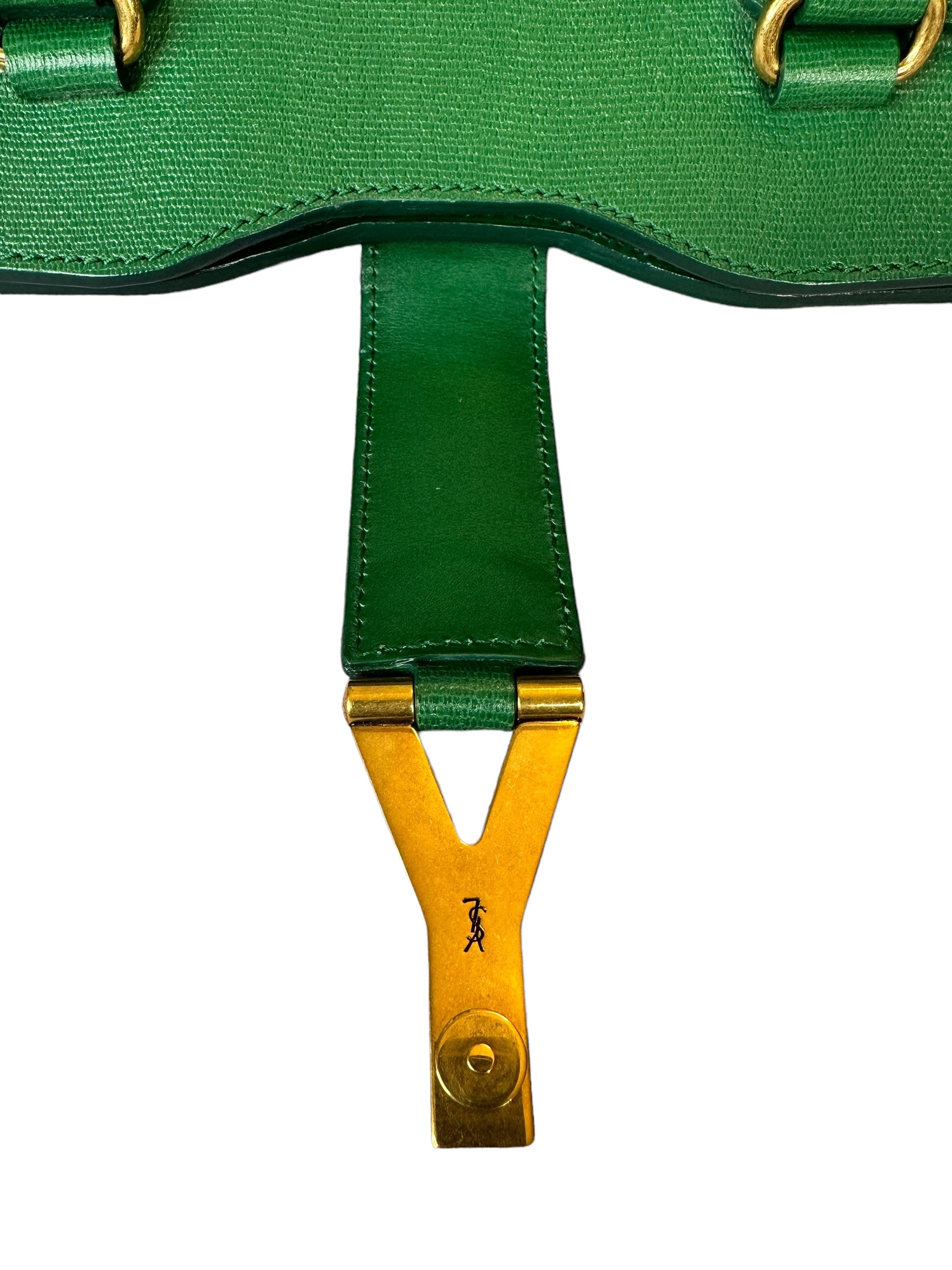 Preloved Saint Laurent YSL Full Grained Calfskin Leather Large Top Handle Satchel 00142024OPUL