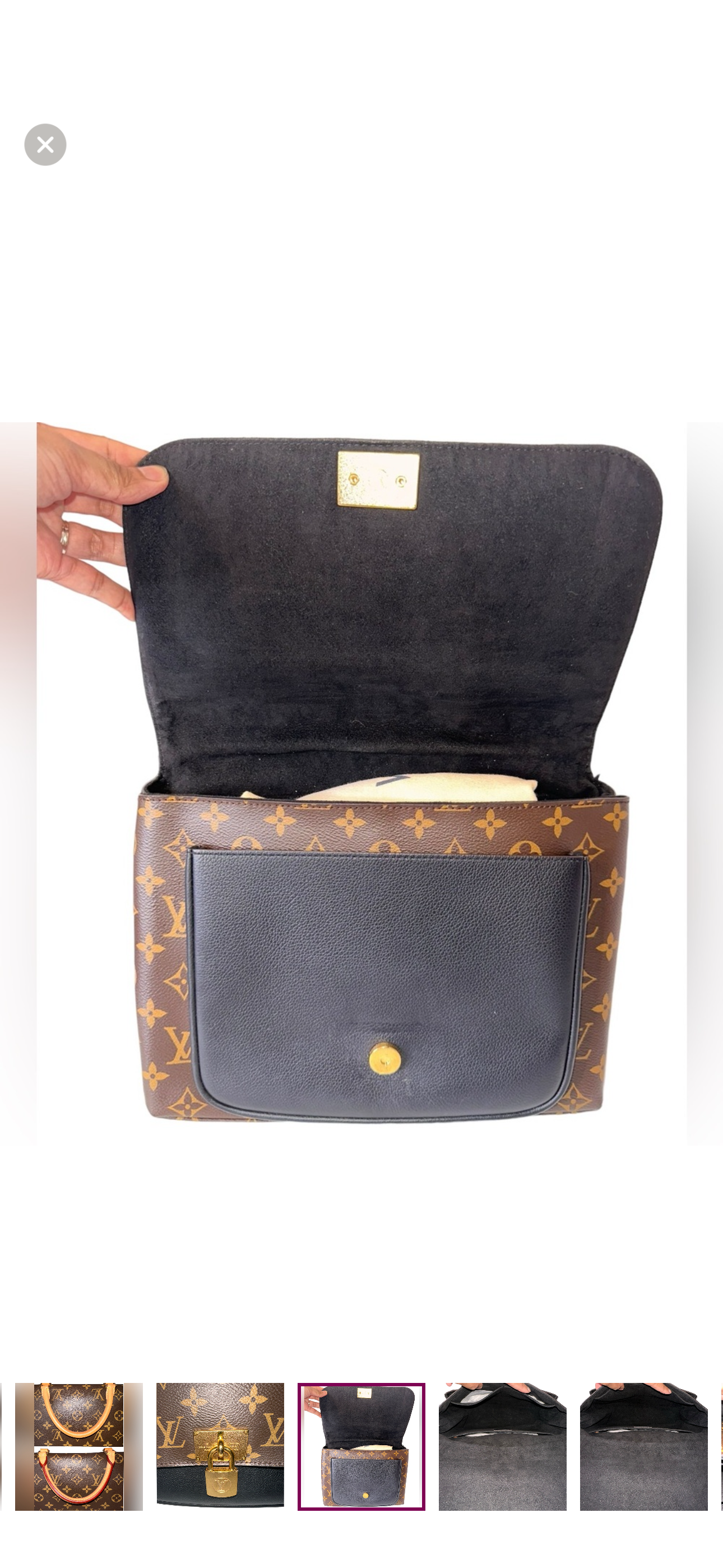 Preloved Louis Vuitton Black Marignan Monogram