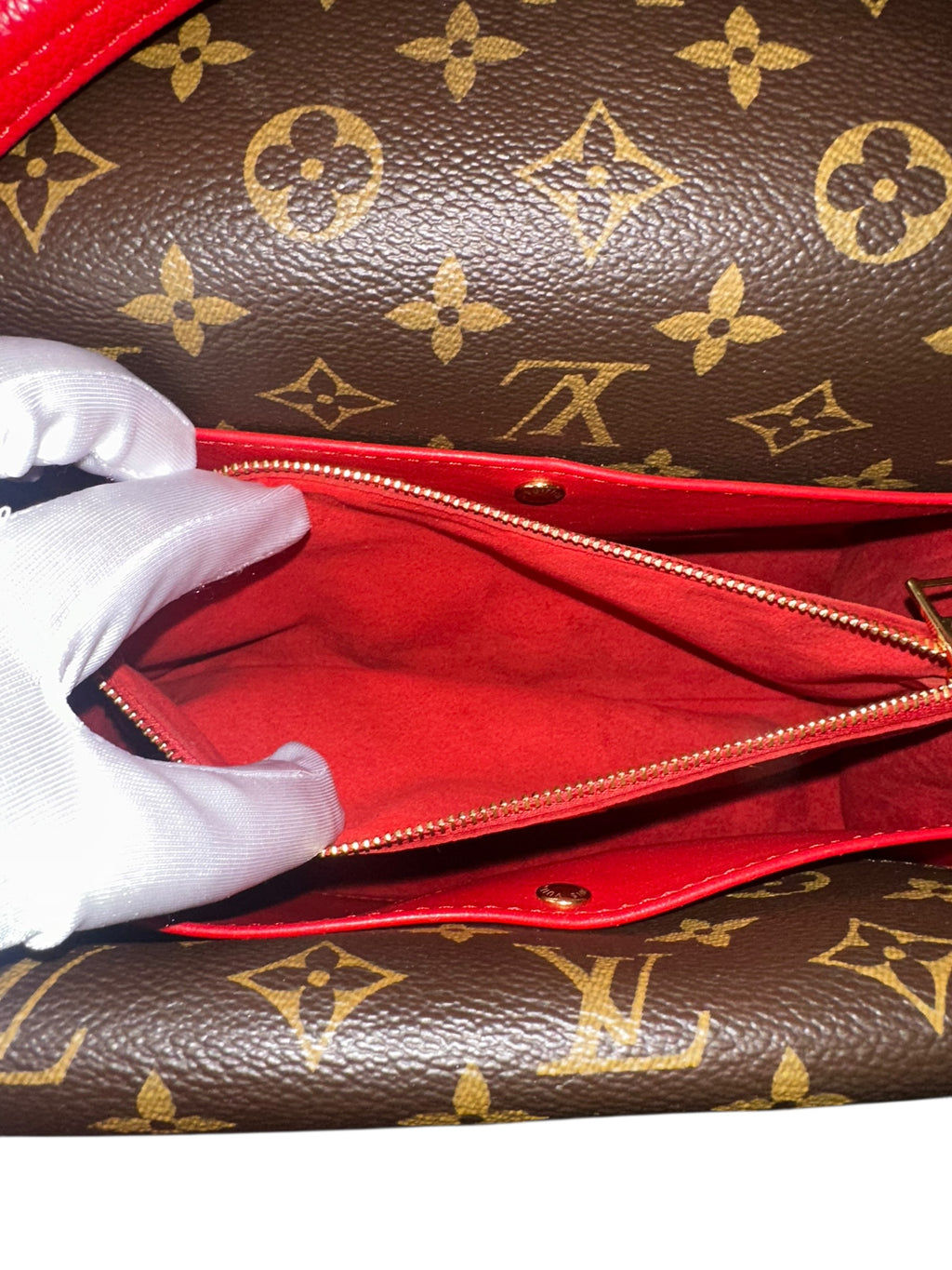 Preloved Louis Vuitton Double V Monogram Satchel (Full Set) 00112026OPUL