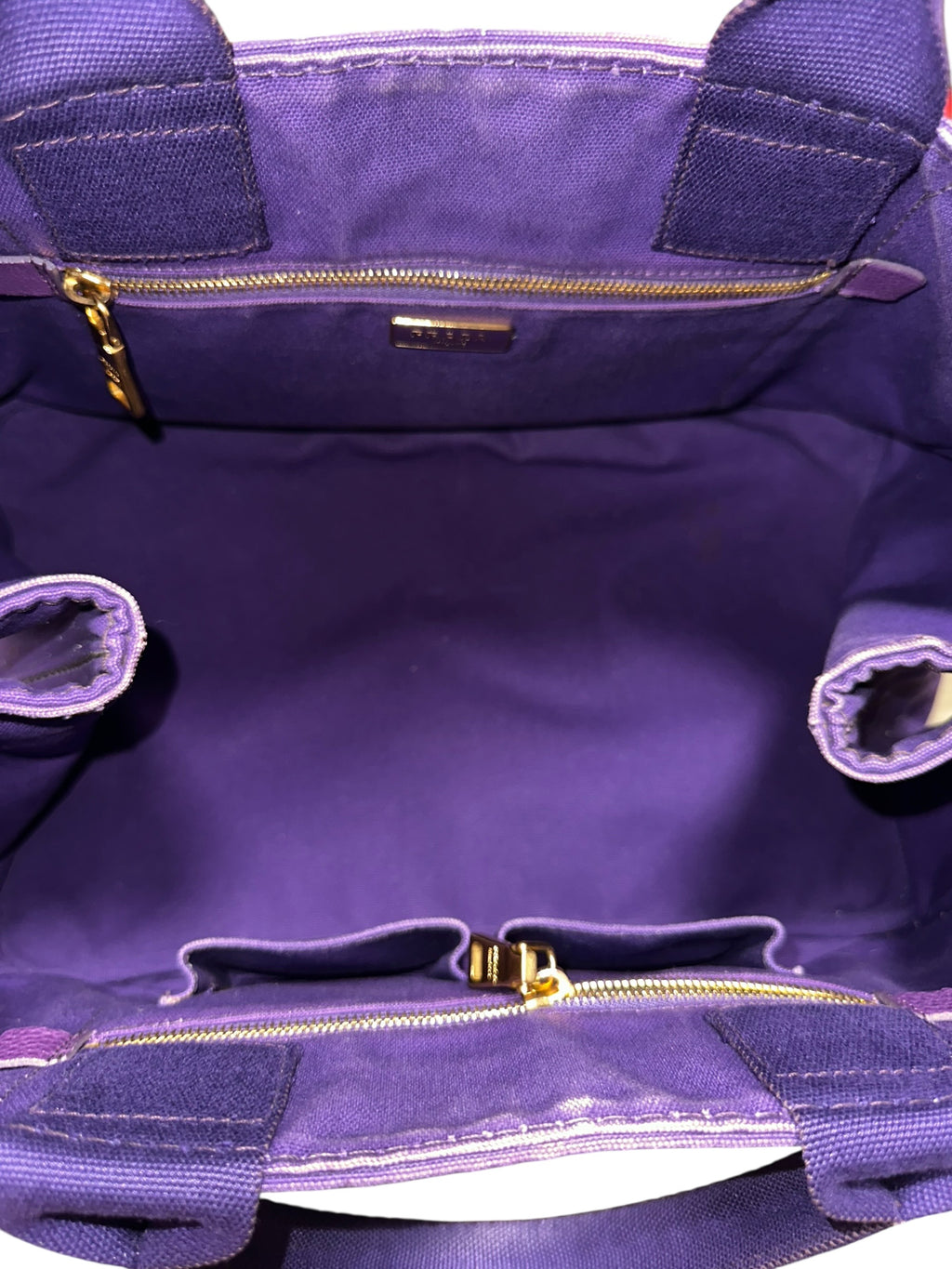 Prada Kanapa Denim, Large Violet 00142026OPUL