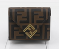 Fendi FF Diamiand Geometric Trifold Wallet 00212025OPUL