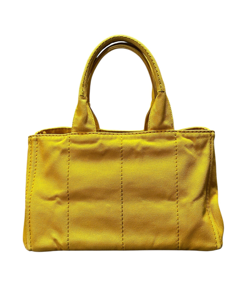Prada Canapa Tote Ananas, (Med Size) 00152026OPUL