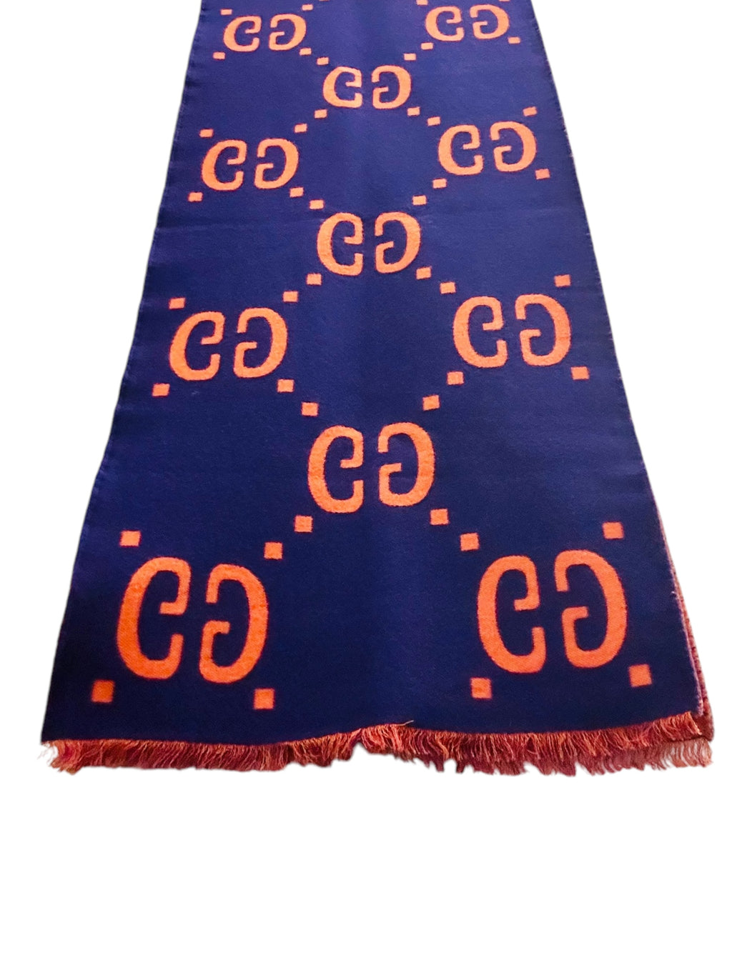 Preloved Gucci Jumbo GG Logo Wool Scarf 02622024OPUL