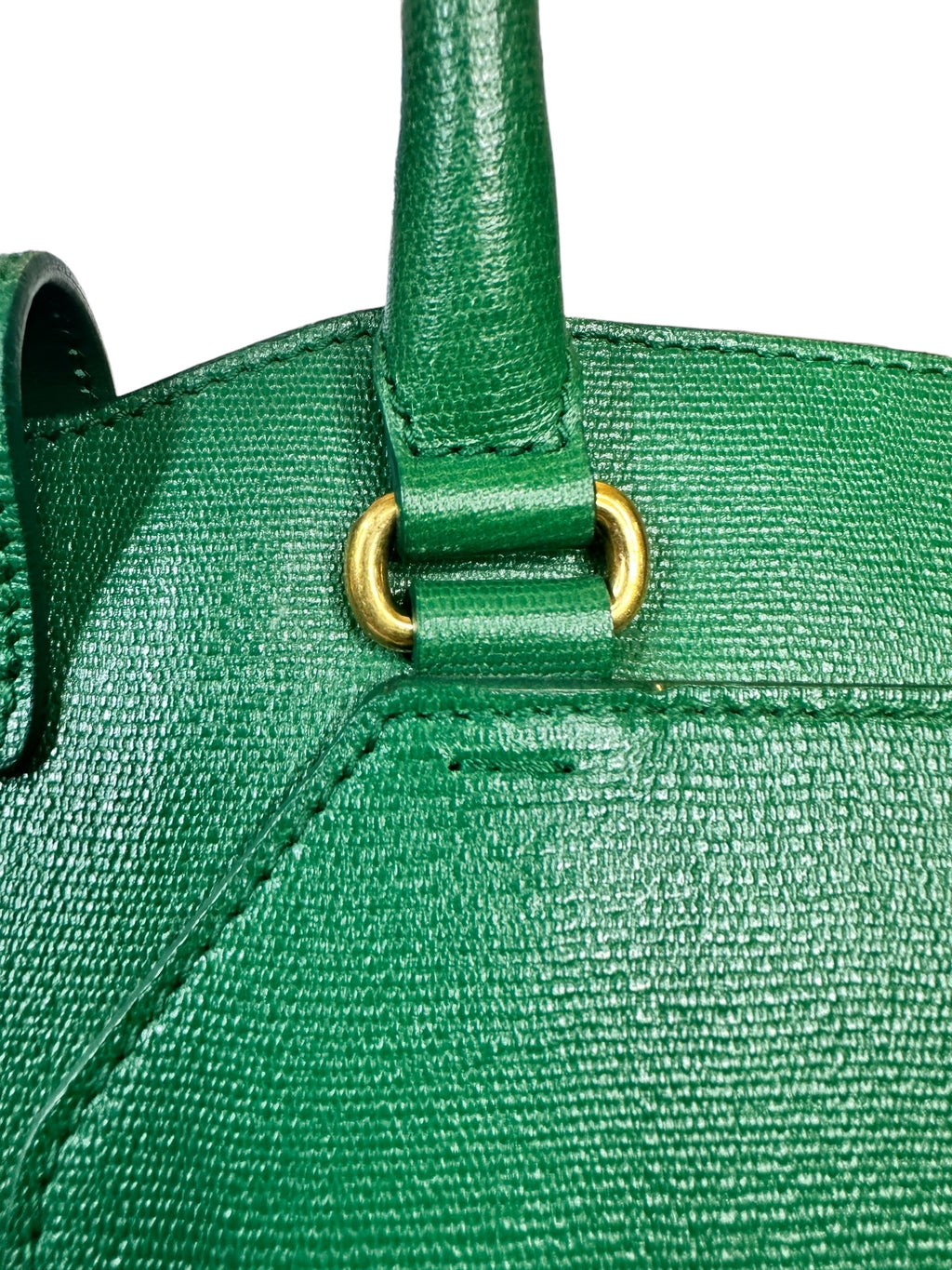 Preloved Saint Laurent YSL Full Grained Calfskin Leather Large Top Handle Satchel 00142024OPUL