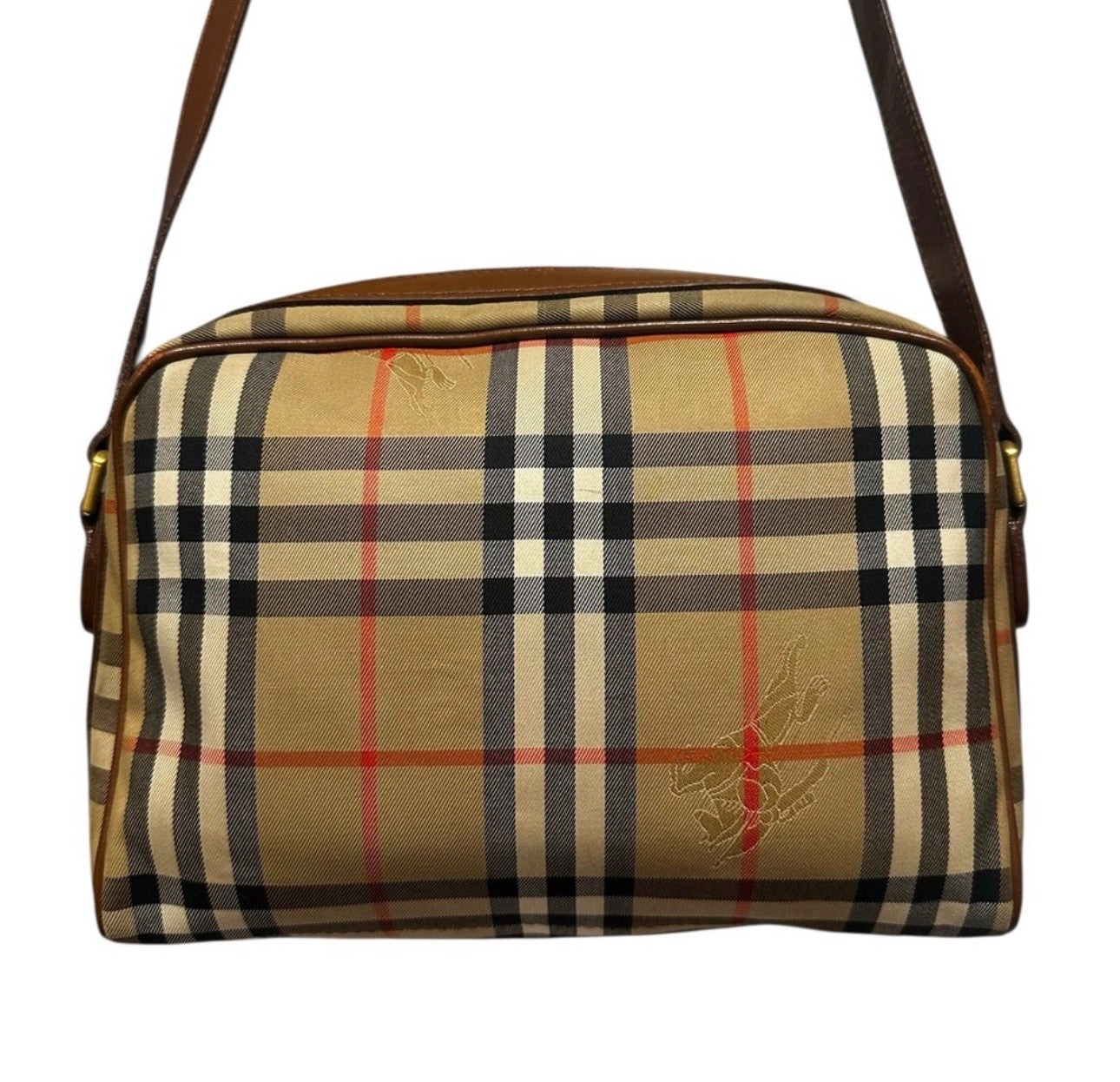 Preloved Burberry Nova Check Prorsum Camera Bag 00122026OPUL