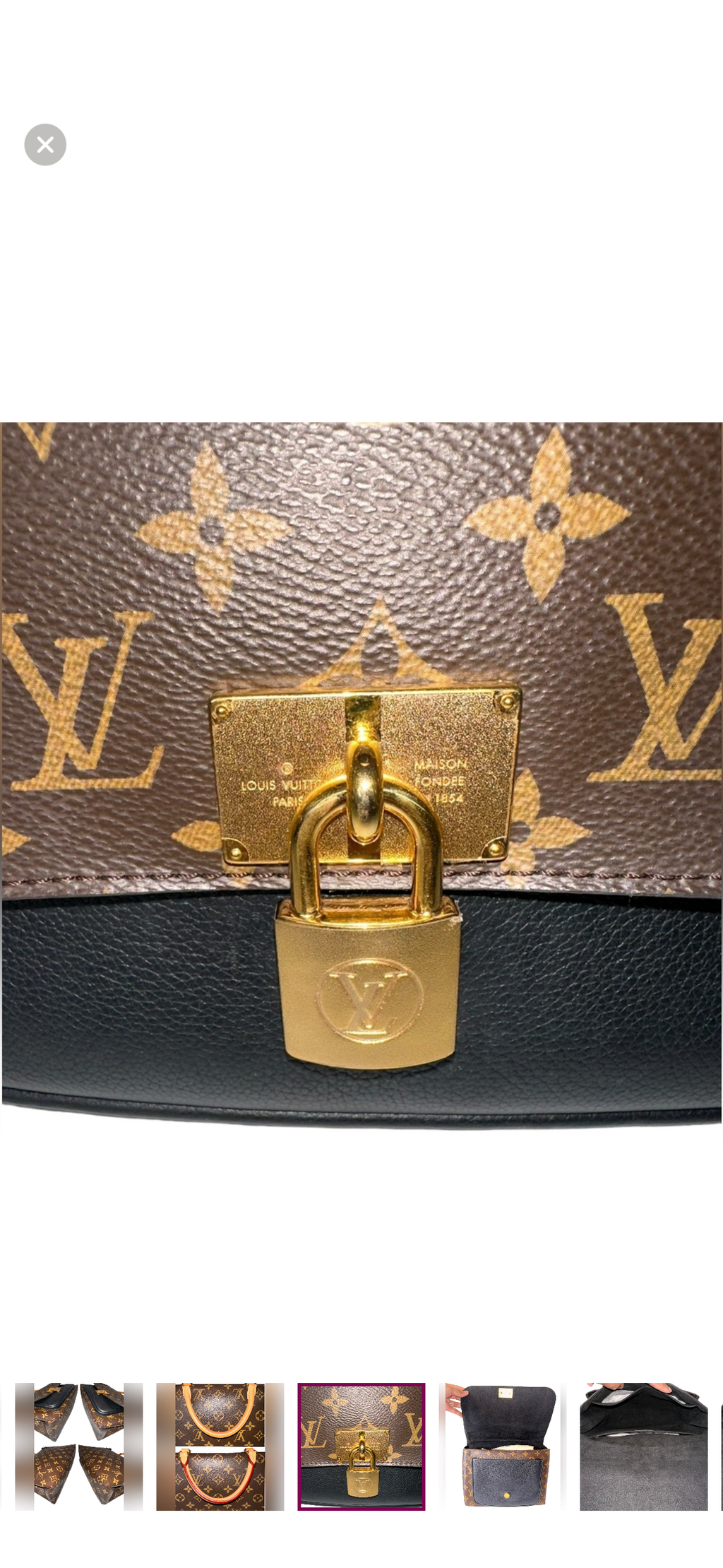 Preloved Louis Vuitton Black Marignan Monogram