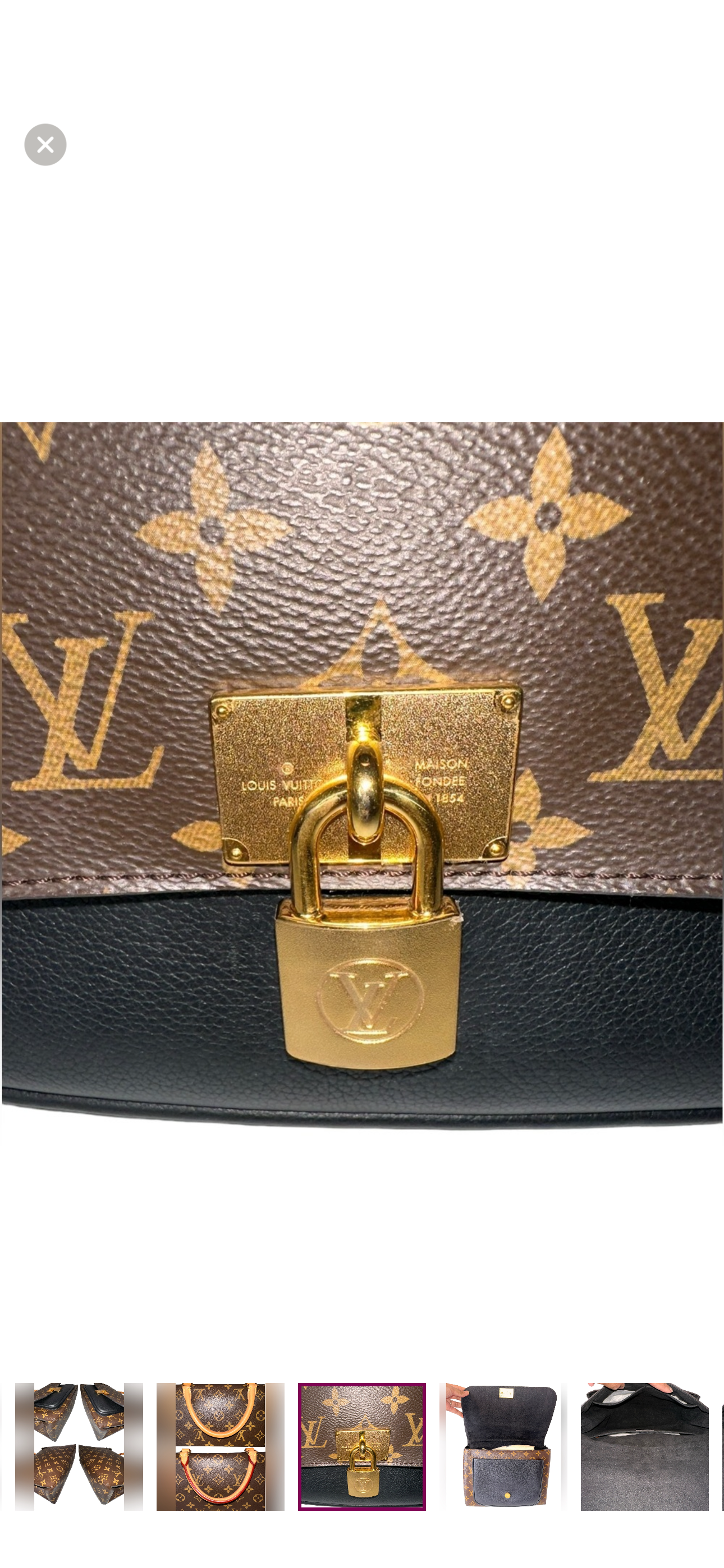 Preloved Louis Vuitton Black Marignan Monogram