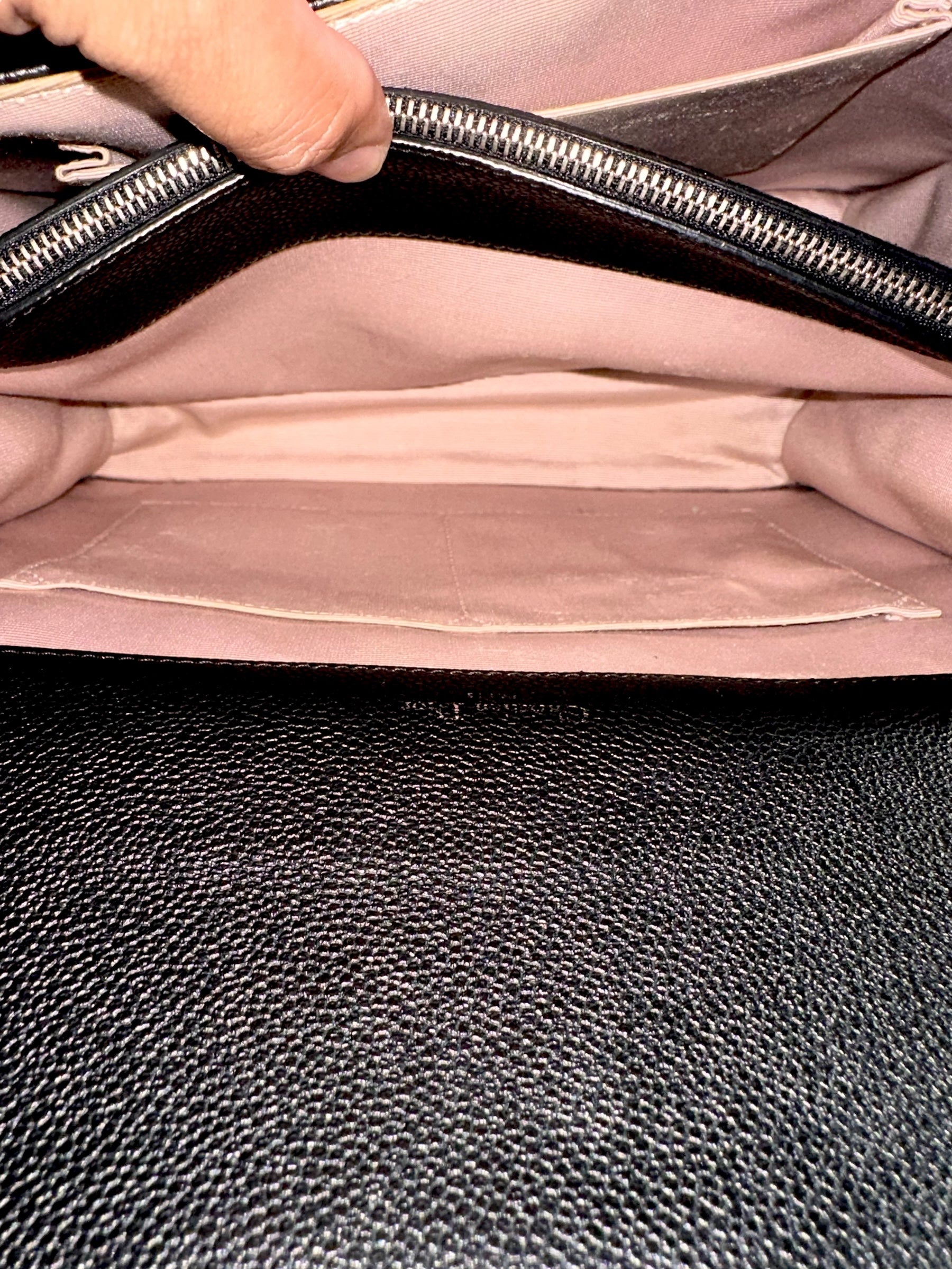 Preloved Christian Dior CD Diorama Black Caviar Leather, Large 01862024OPUL