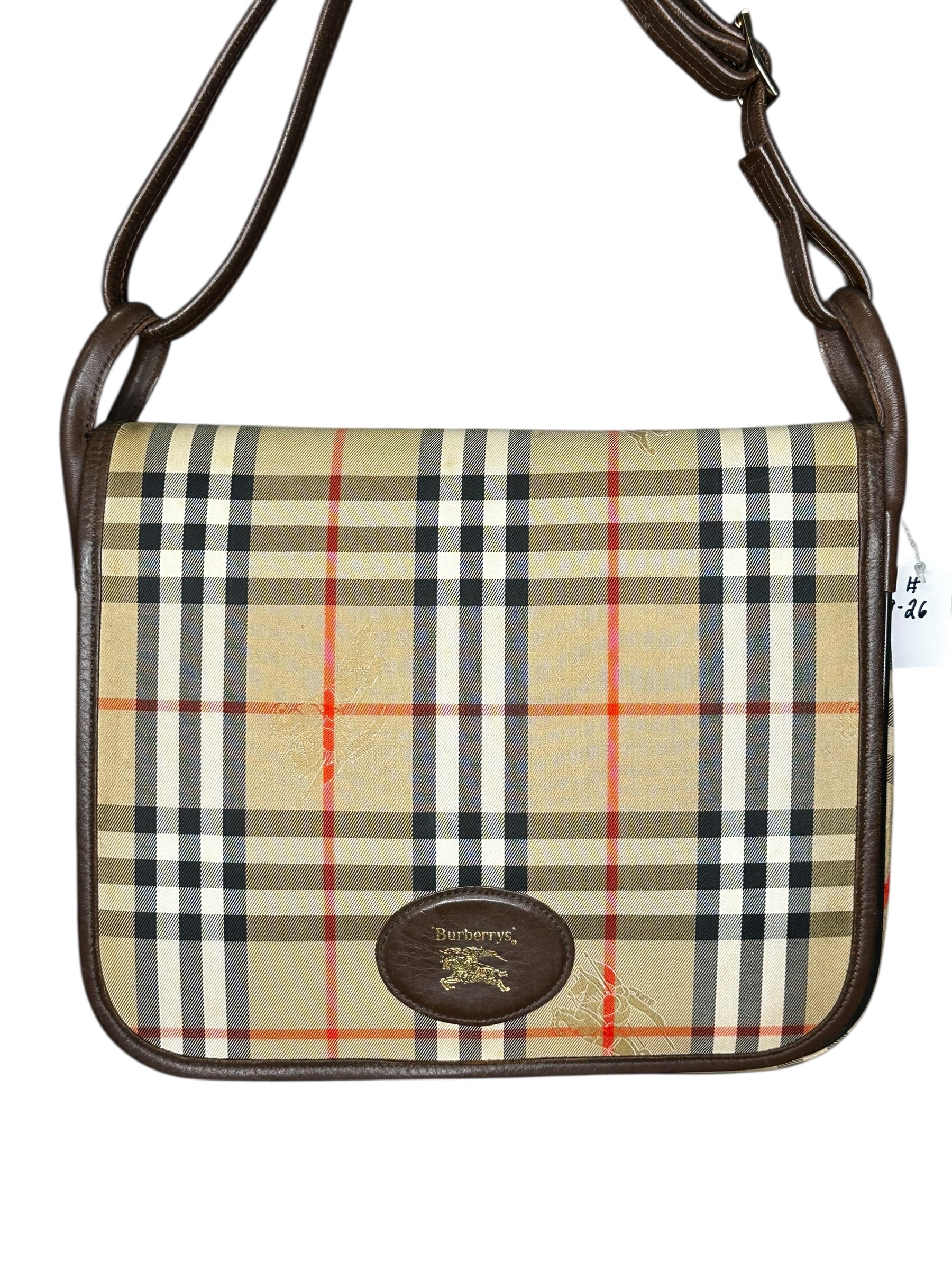 Preloved Burberry Nova Messenger Bag 00092026OPUL