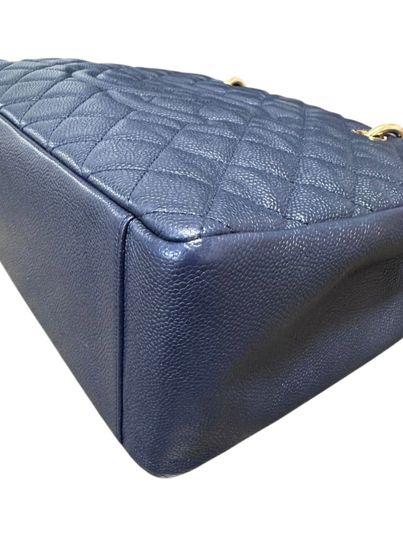 Preloved Chanel Grand Shopping Tote In Quilted Caviar Leather 00502025OPUL