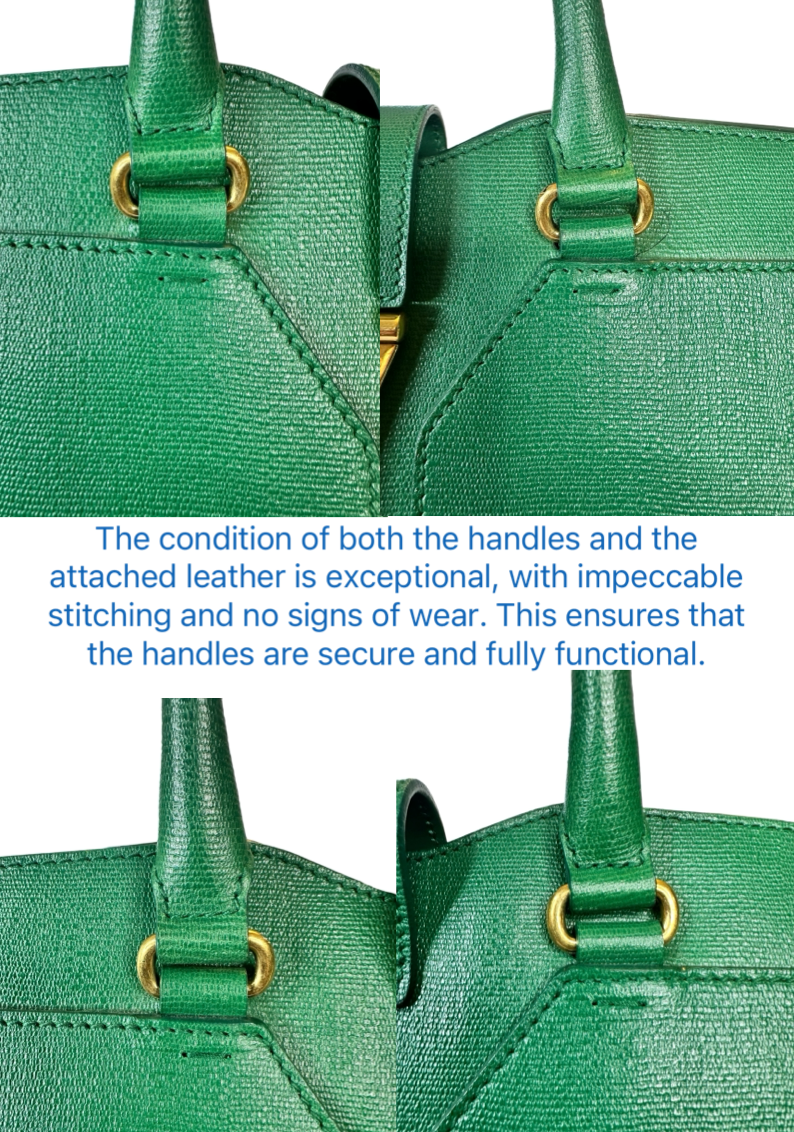 Preloved Saint Laurent YSL Full Grained Calfskin Leather Large Top Handle Satchel 00142024OPUL