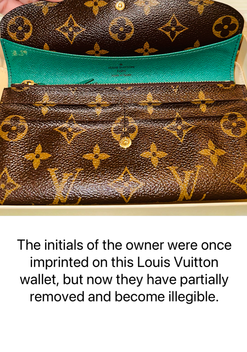 Preloved Louis Vuitton Monogram Portefeulle Emily Green with Box 01682024OPUL