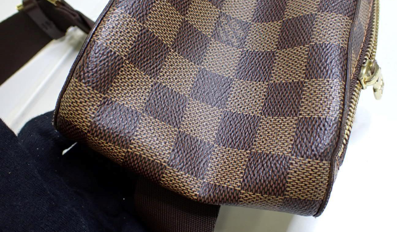 Preloved Louis Vuitton Geronimo in Damier Ebene 00302025OPUL