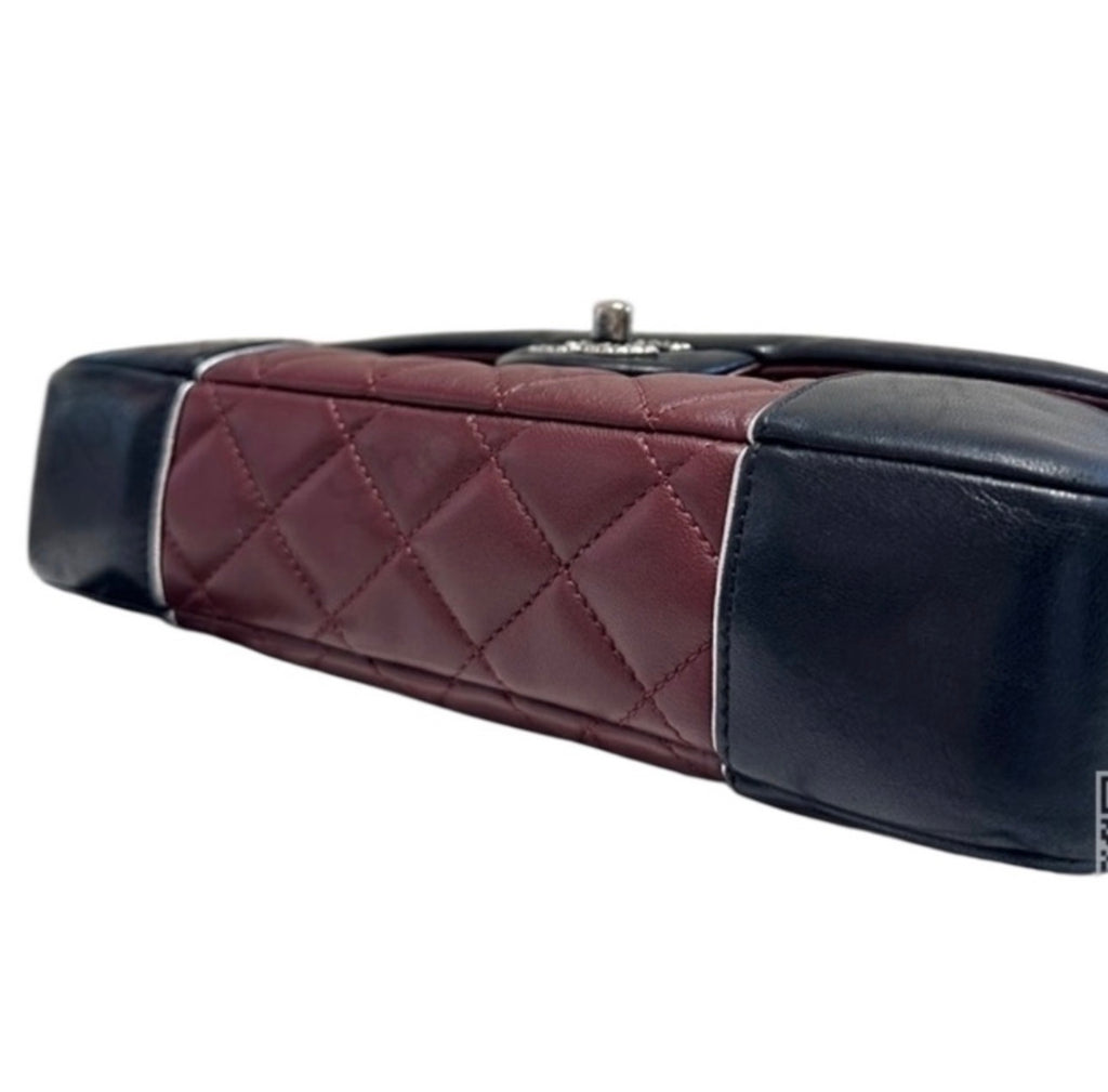 Preloved Chanel Paris-Salzburg Bicolor Quilted Lambskin Tyrolean Flap 00412025OPUL