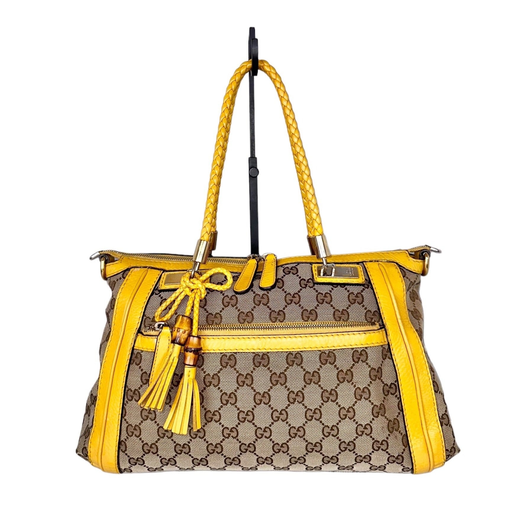 Preloved Gucci GG Leather Tassel  Bella Two Way Top Handle 01732024OPUL