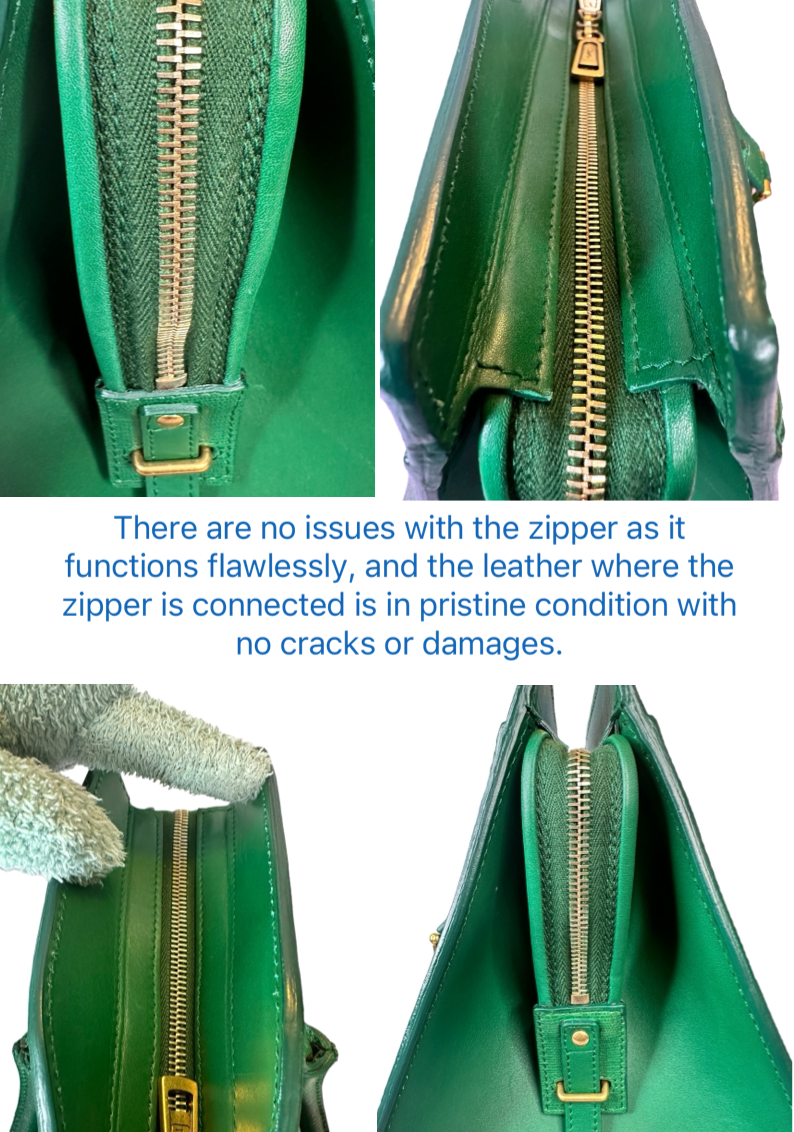 Preloved Saint Laurent YSL Full Grained Calfskin Leather Large Top Handle Satchel 00142024OPUL