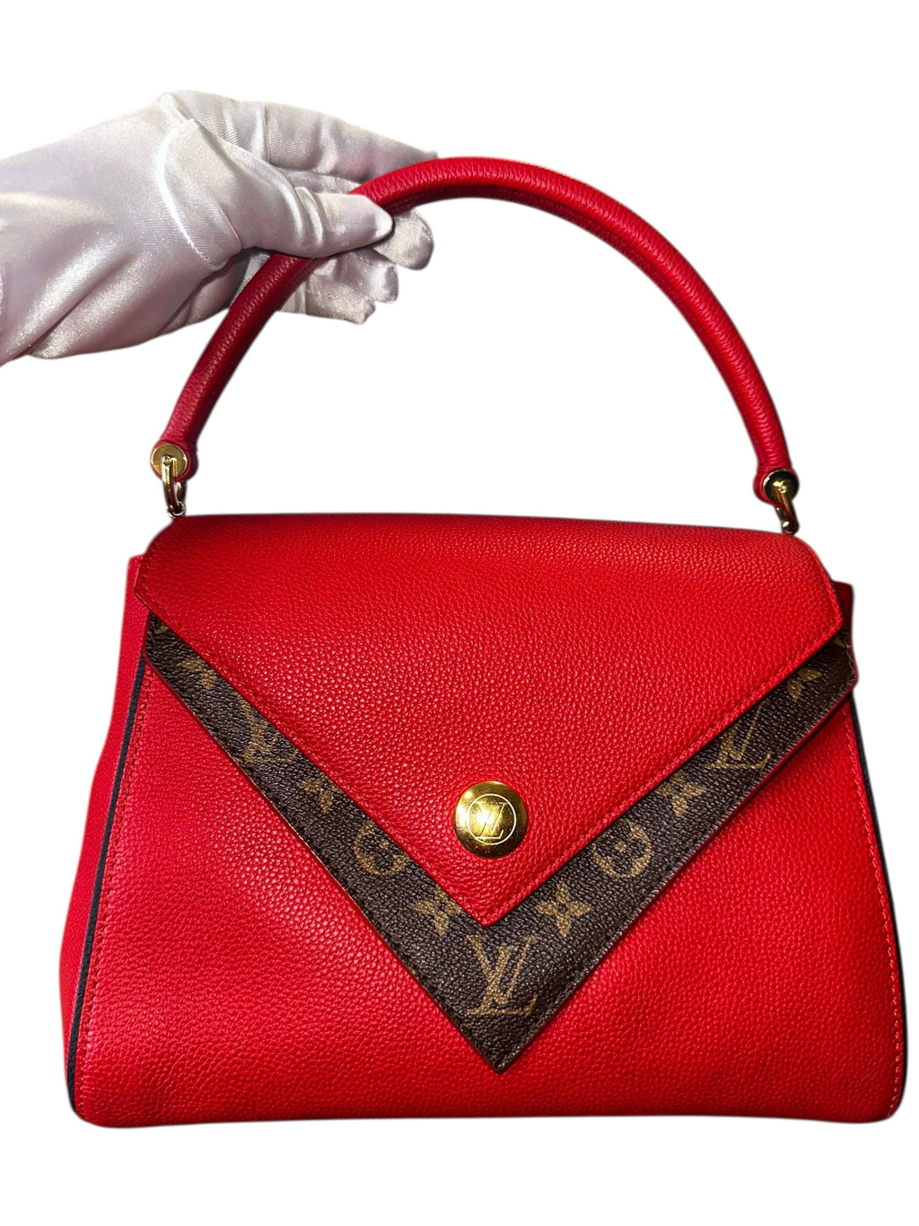 Preloved Louis Vuitton Double V Monogram Satchel (Full Set) 00112026OPUL