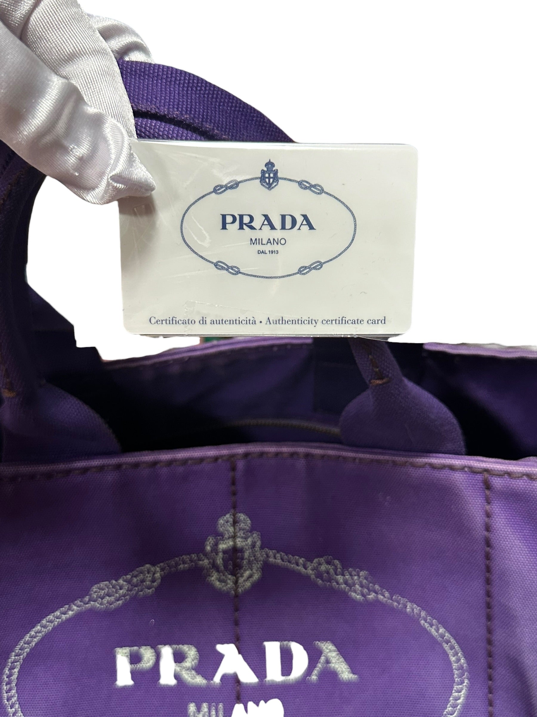 Prada Kanapa Denim, Large Violet 00142026OPUL