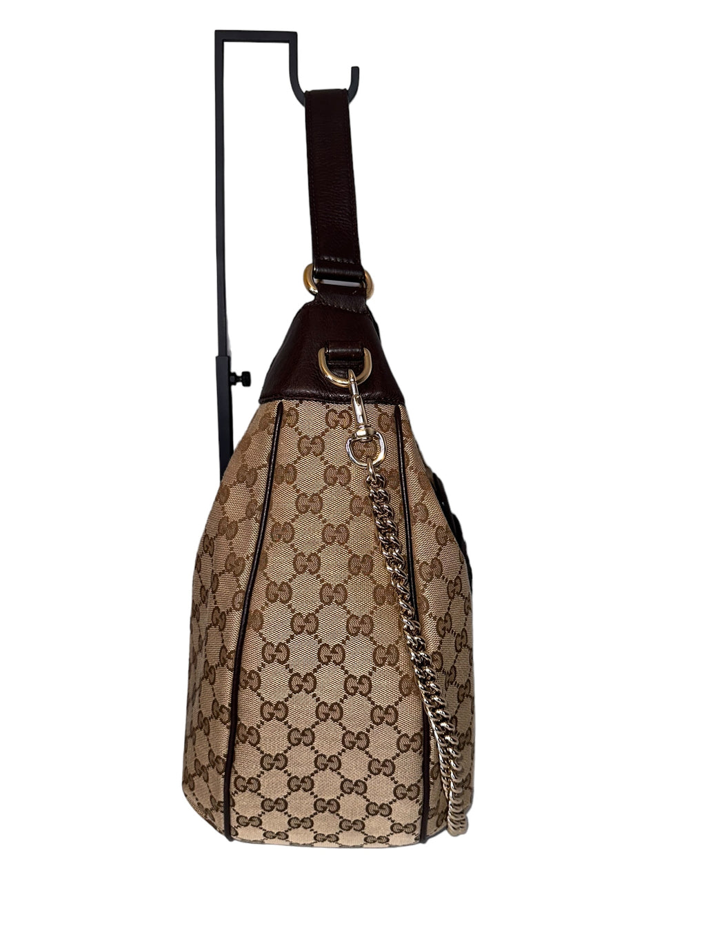 Preloved Gucci GG Supreme Hobo Chain Bag 02042024OPUL