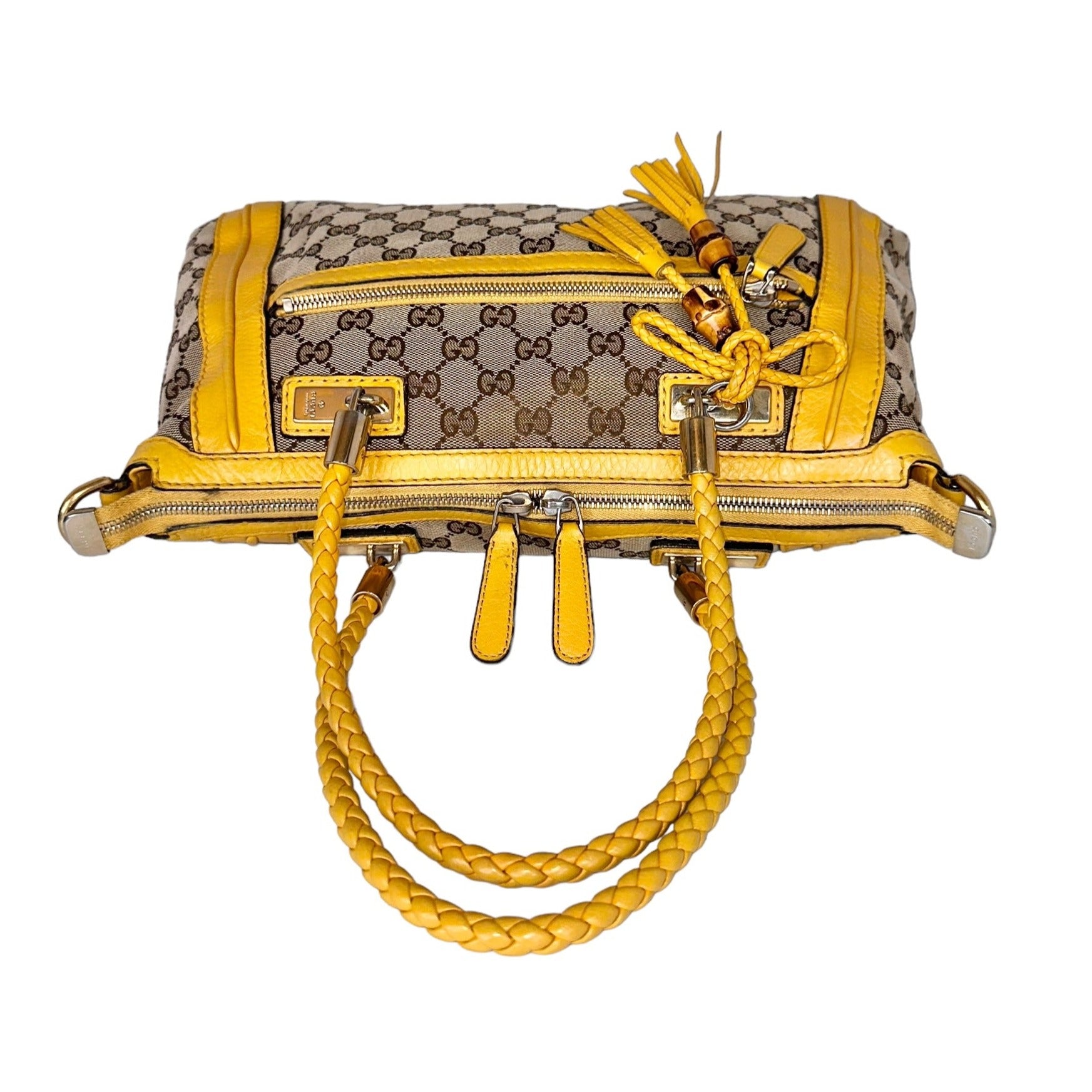 Preloved Gucci GG Leather Tassel  Bella Two Way Top Handle 01732024OPUL