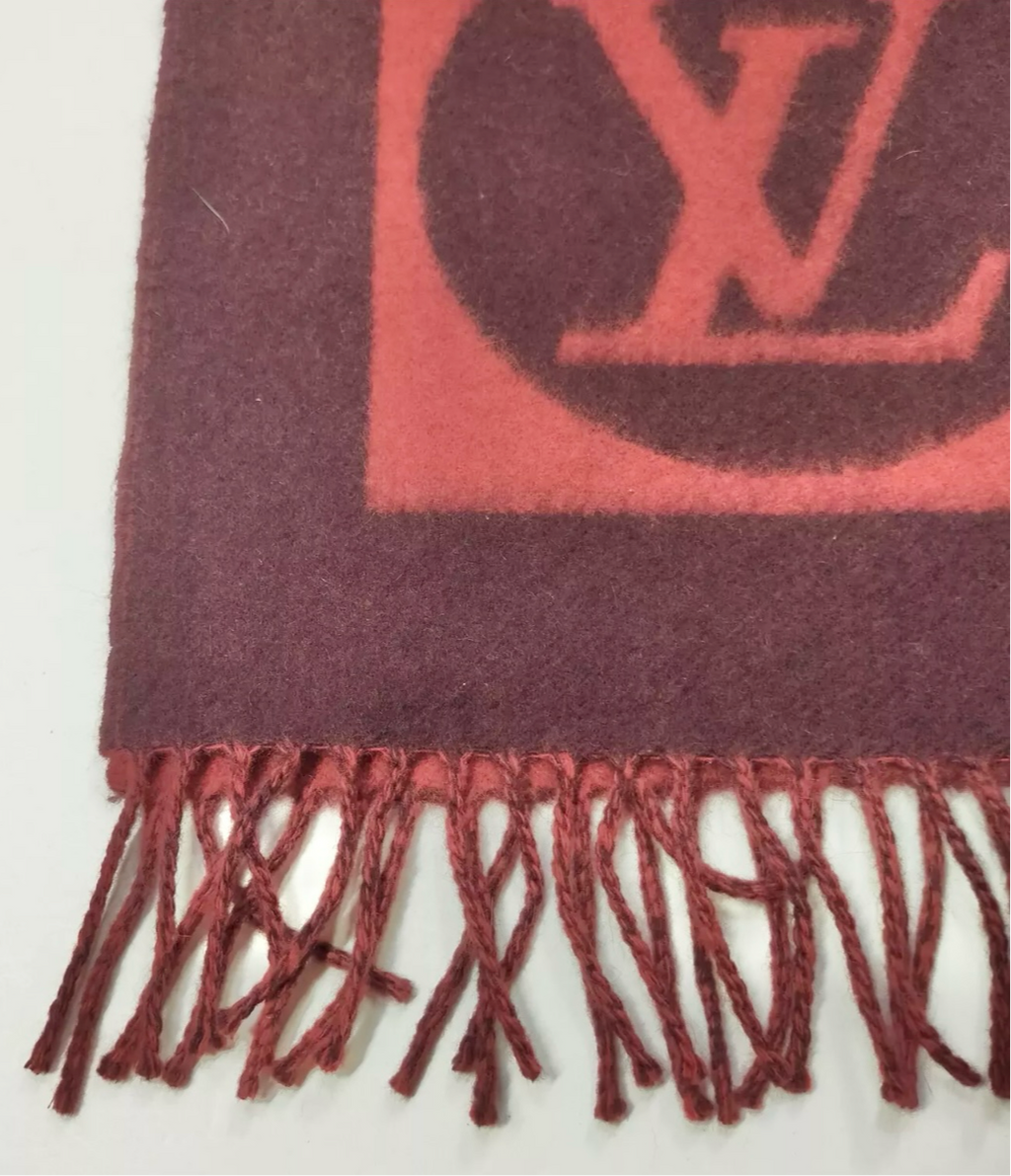 Preloved Louis Vuitton LV Angora-Lamb Wool Winter Scarf (02582024OPUL)