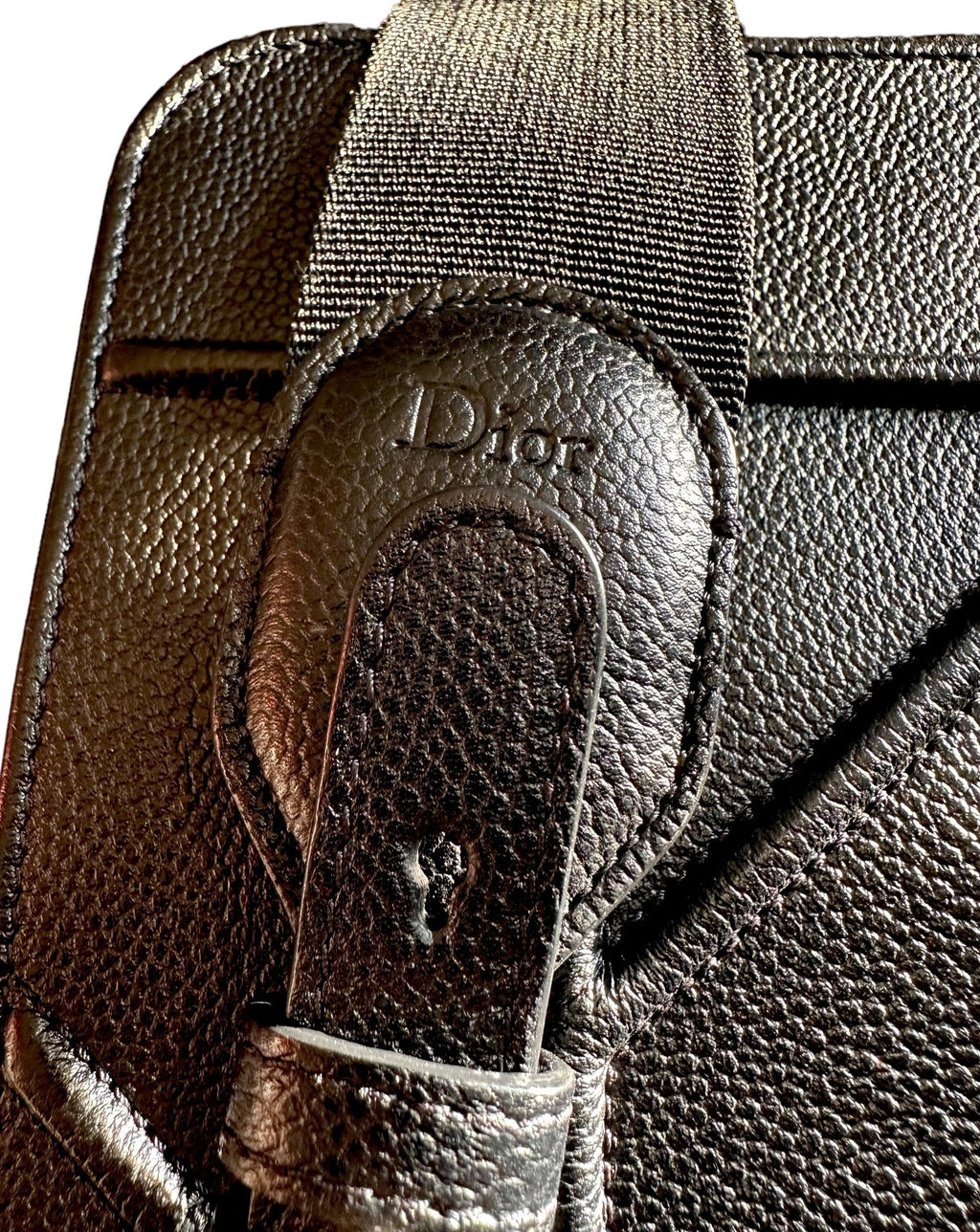 Preloved Christian Dior CD Diorama Black Caviar Leather, Large 01862024OPUL