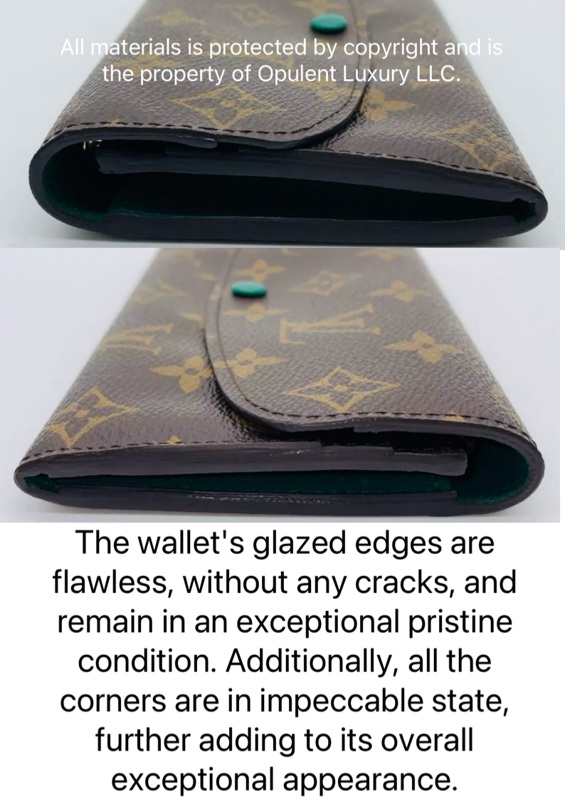 Preloved Louis Vuitton Monogram Portefeulle Emily Green with Box 01682024OPUL