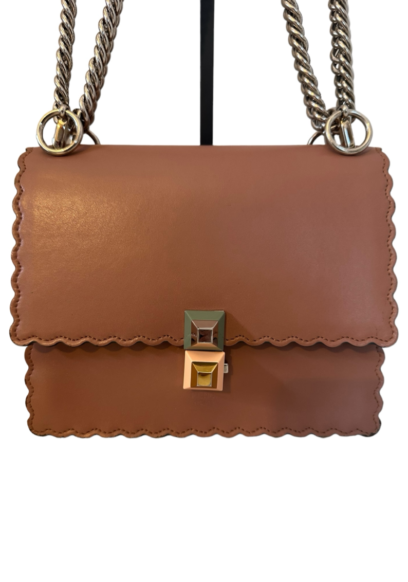 Preloved Fendi Vitello Liberty Scalloped Studded Small Kan 02352024OPUL