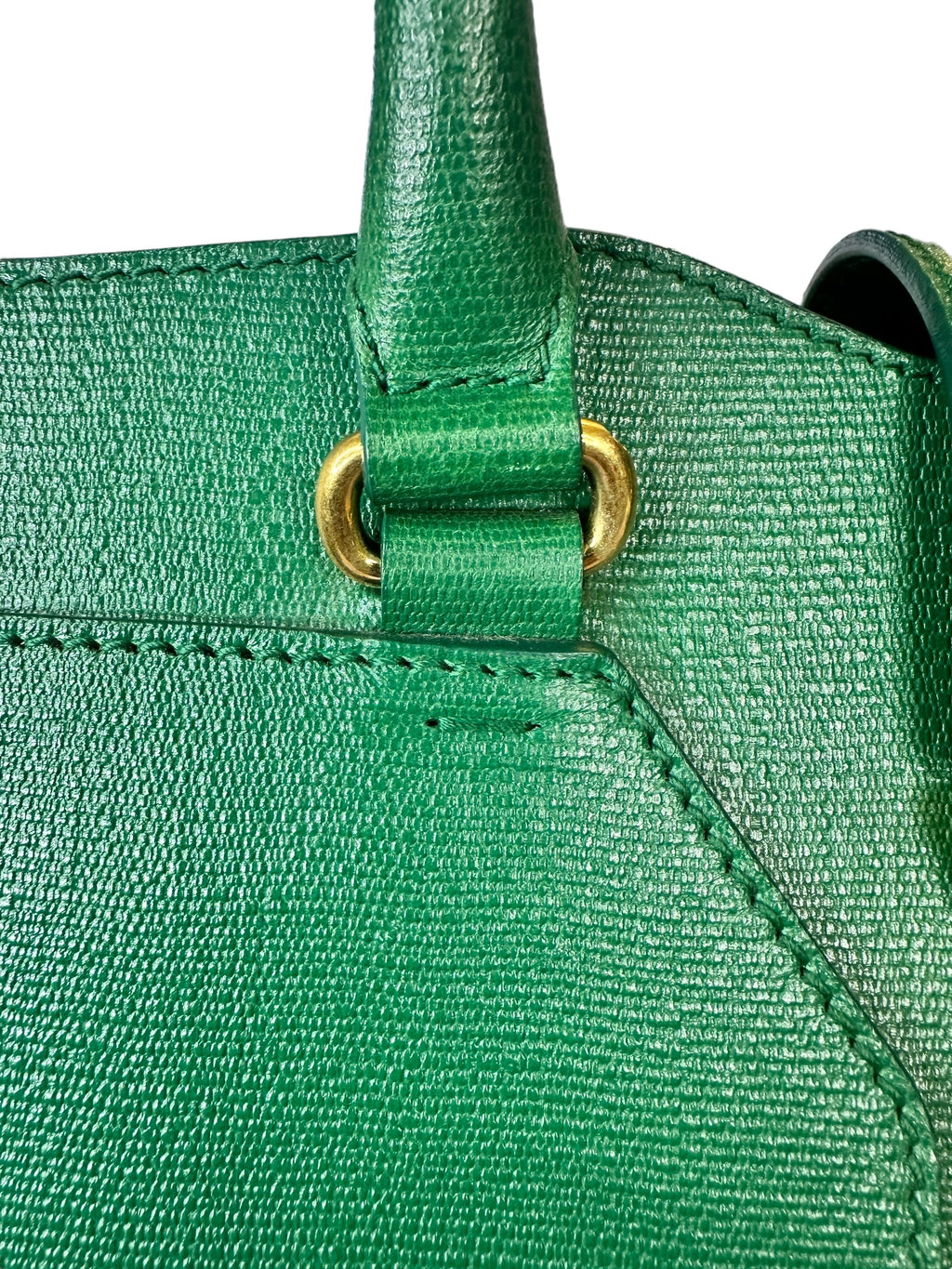 Preloved Saint Laurent YSL Full Grained Calfskin Leather Large Top Handle Satchel 00142024OPUL