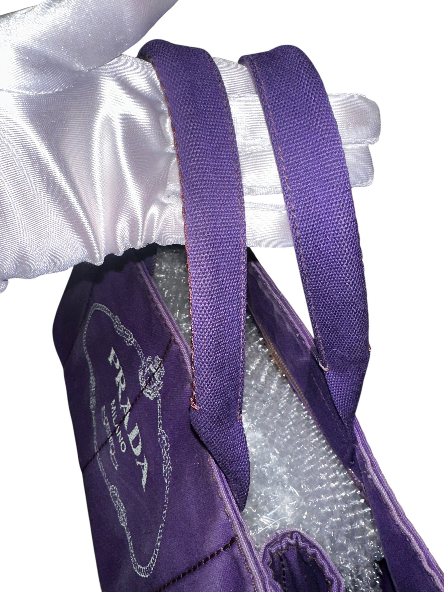 Prada Kanapa Denim, Large Violet 00142026OPUL