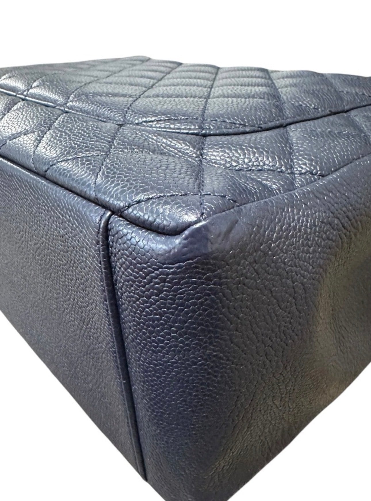 Preloved Chanel Grand Shopping Tote In Quilted Caviar Leather 00502025OPUL