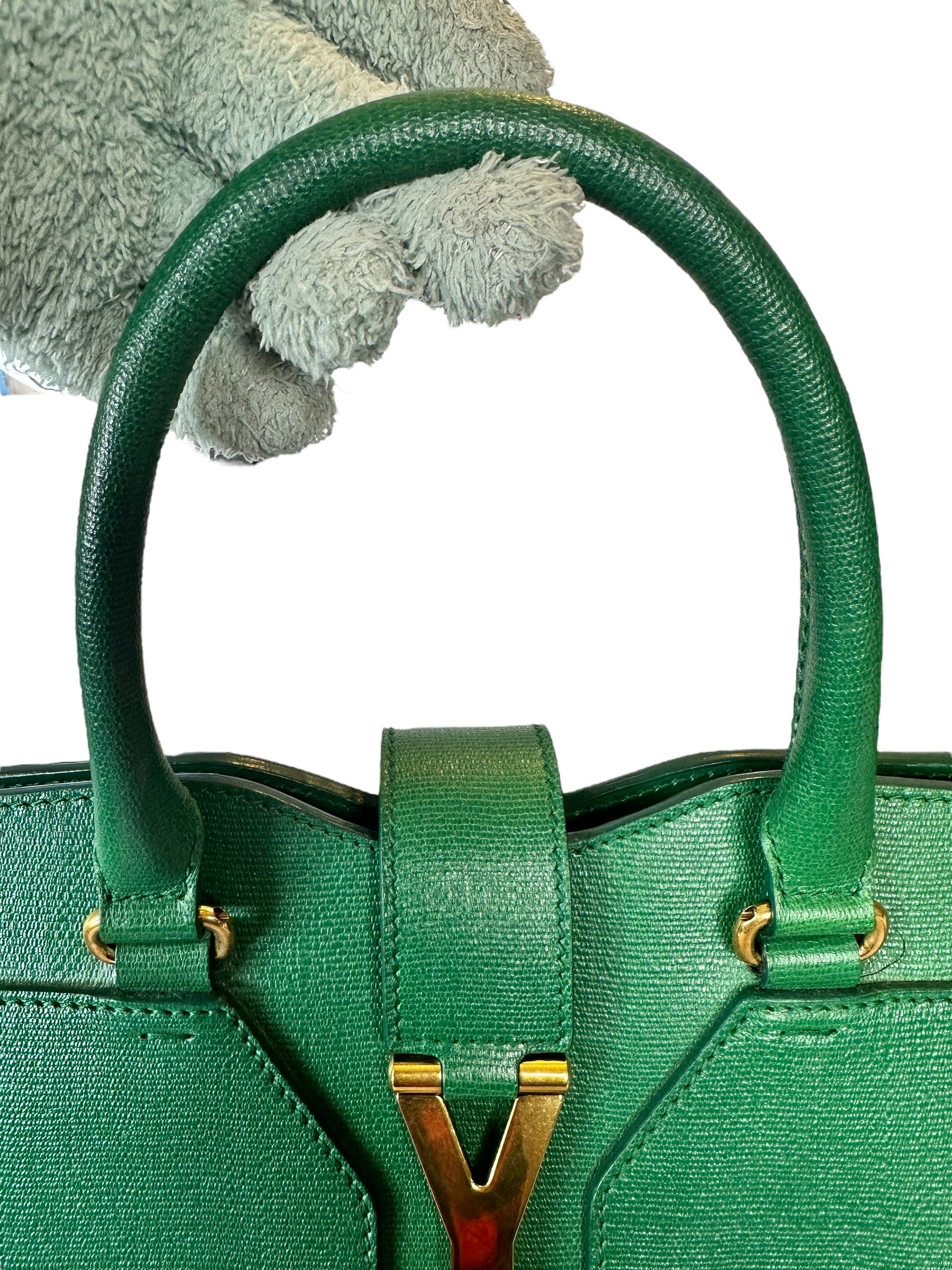 Preloved Saint Laurent YSL Full Grained Calfskin Leather Large Top Handle Satchel 00142024OPUL