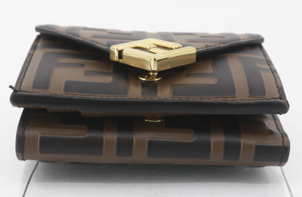 Fendi FF Diamiand Geometric Trifold Wallet 00212025OPUL