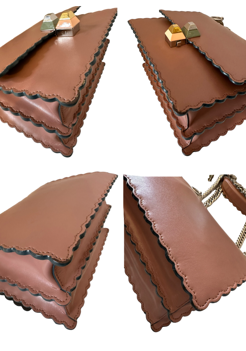 Preloved Fendi Vitello Liberty Scalloped Studded Small Kan 02352024OPUL