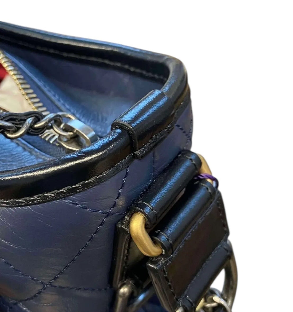 Preloved Chanel CC Gabrielle in Lambskin Leather Medium 00552025OPUL