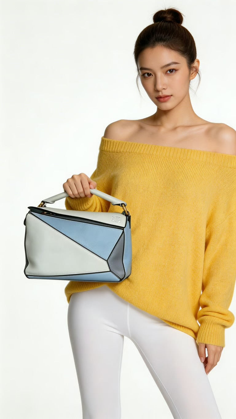 Preloved Loewe Puzzle Bag, Small 00272026OPUL