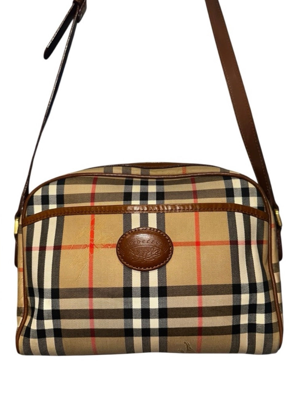 Preloved Burberry Nova Check Prorsum Camera Bag 00122026OPUL