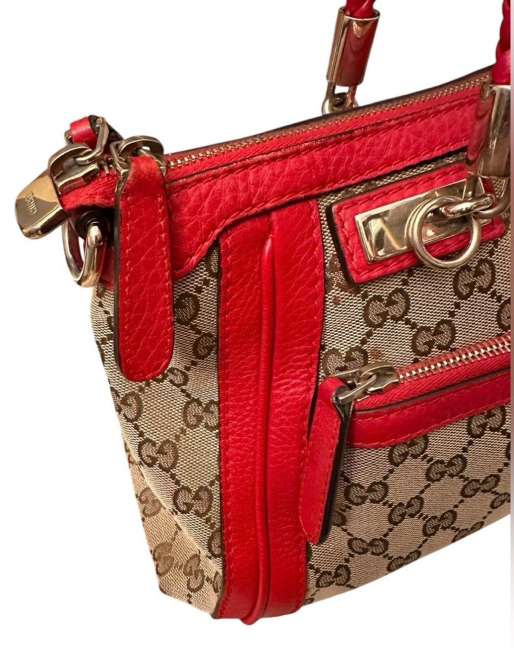 Preloved Gucci GG Braided Top Handle Bamboo Two Way Bag 03032024OPUL