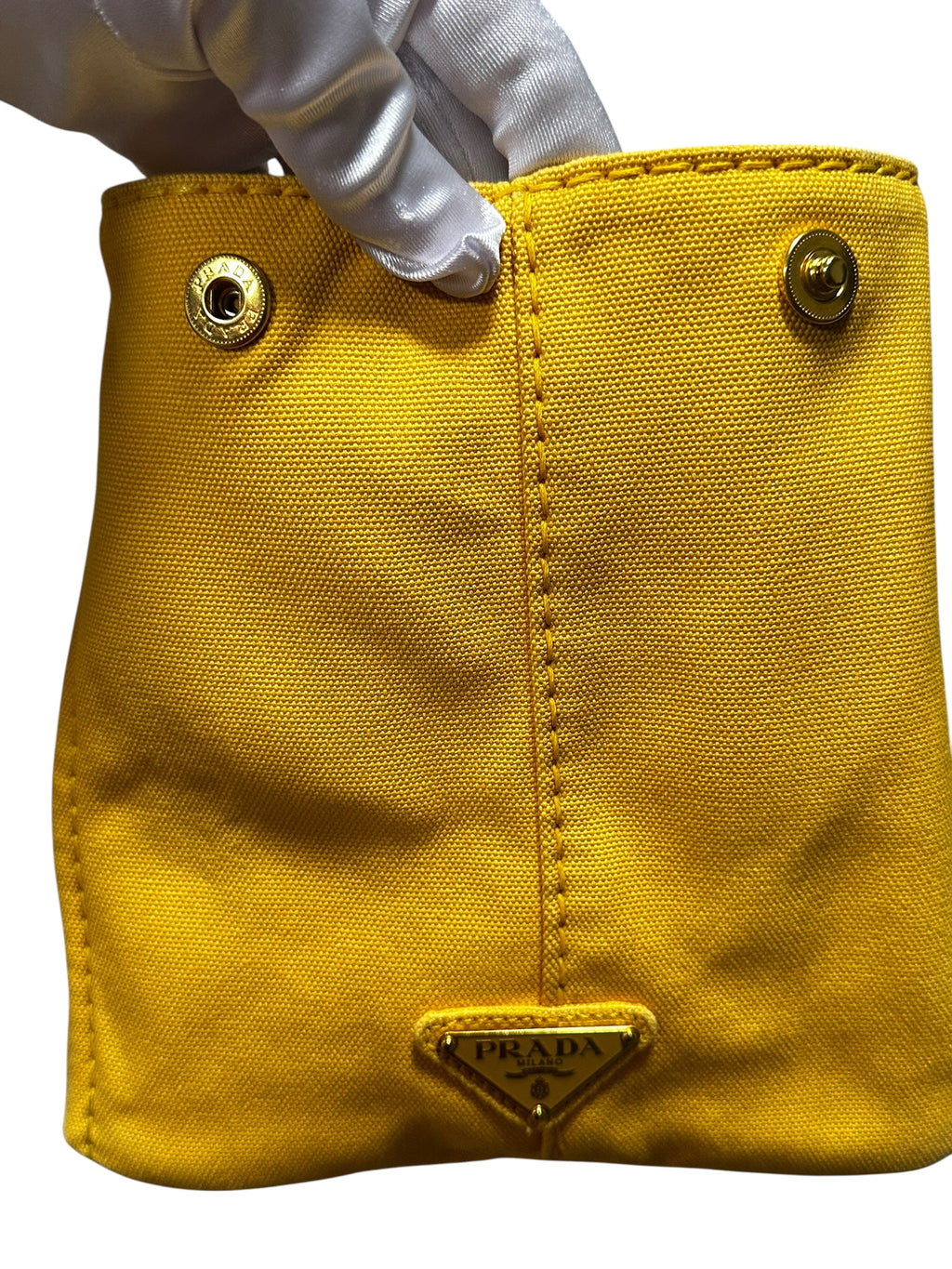 Prada Canapa Tote Ananas, (Med Size) 00152026OPUL